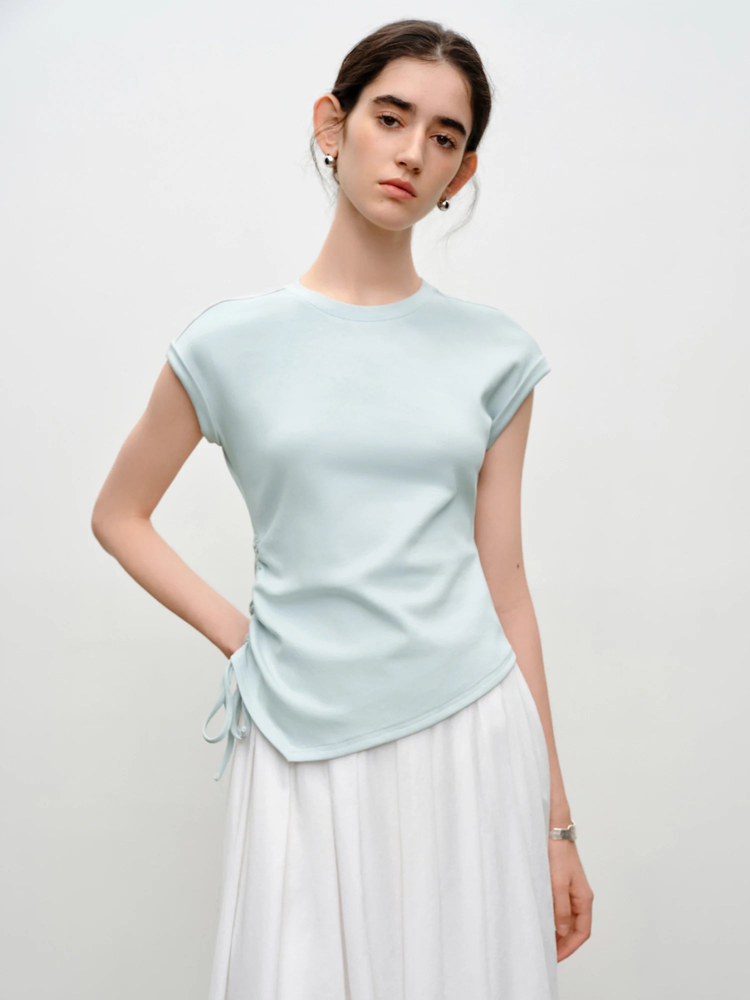 Premium Cotton Stretch Short Sleeve Casual Tee