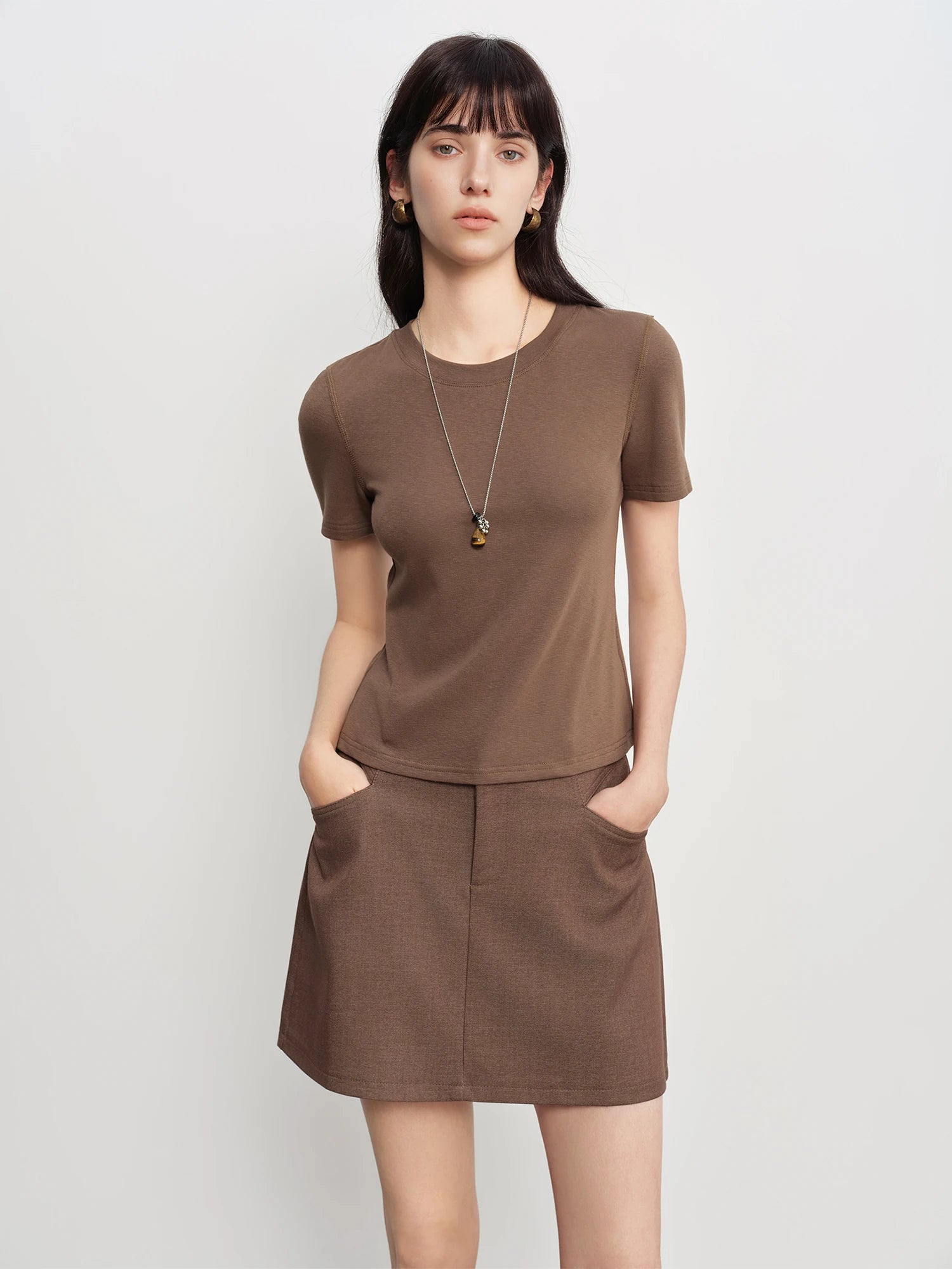 Soft Knit Slim Fit O-Neck T-Shirt