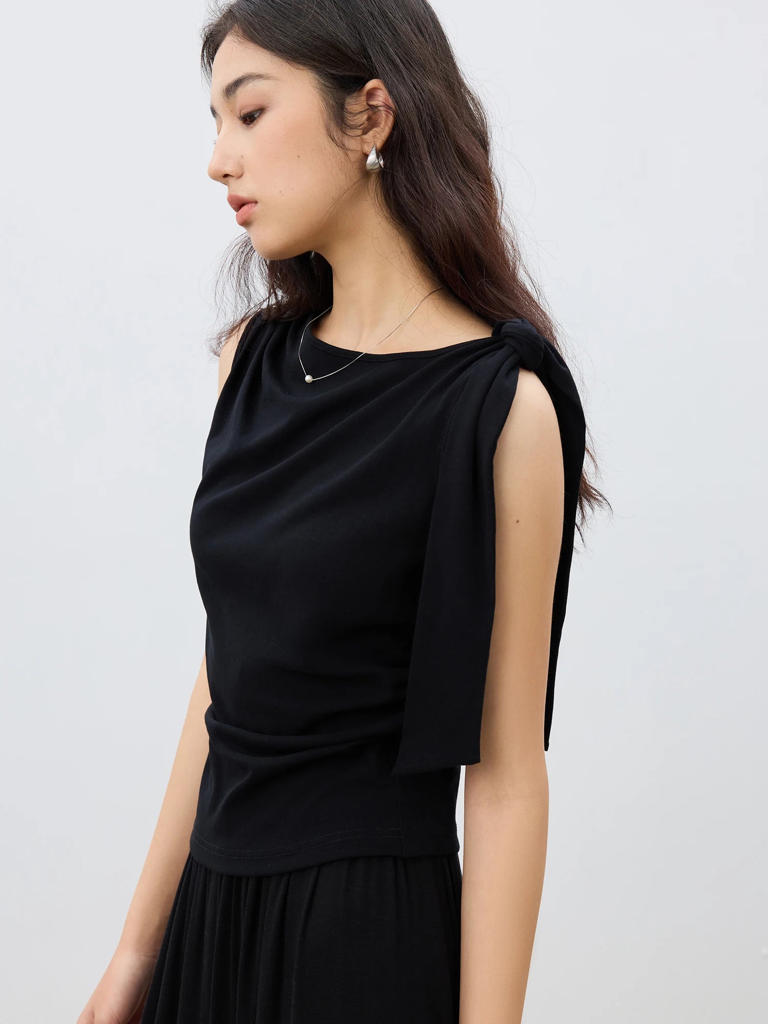 Essential Cotton Blend Sleeveless Top