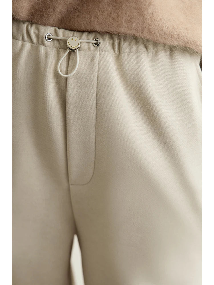 Loose Fit Straight Leg Drawstring Pants
