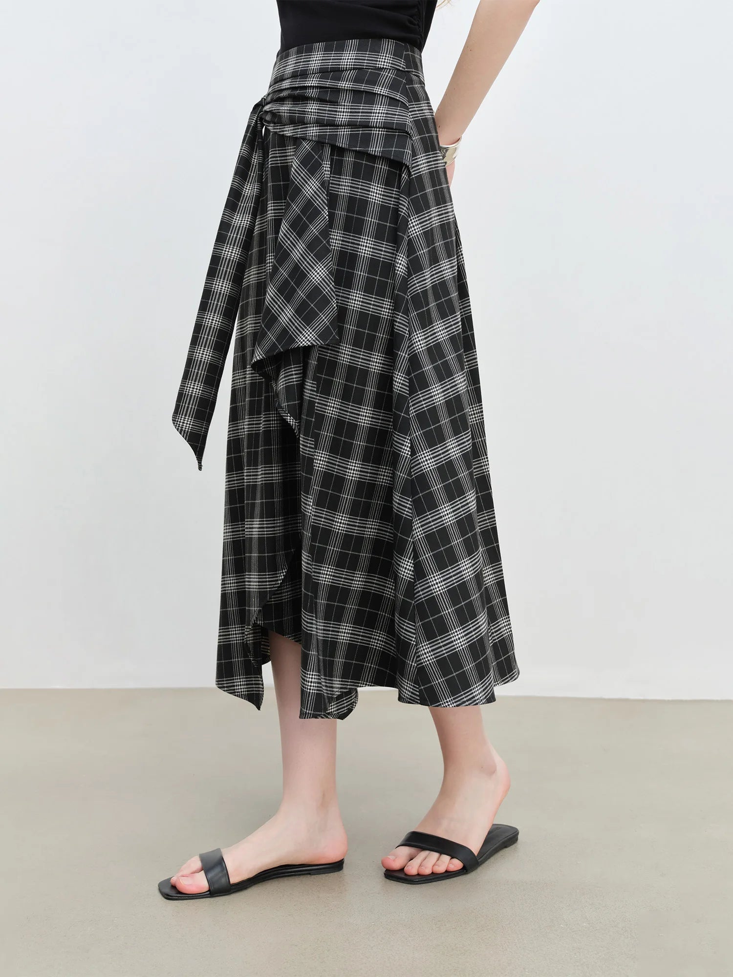 Empire Waist A-Line Mid-Calf Casual Office Dress