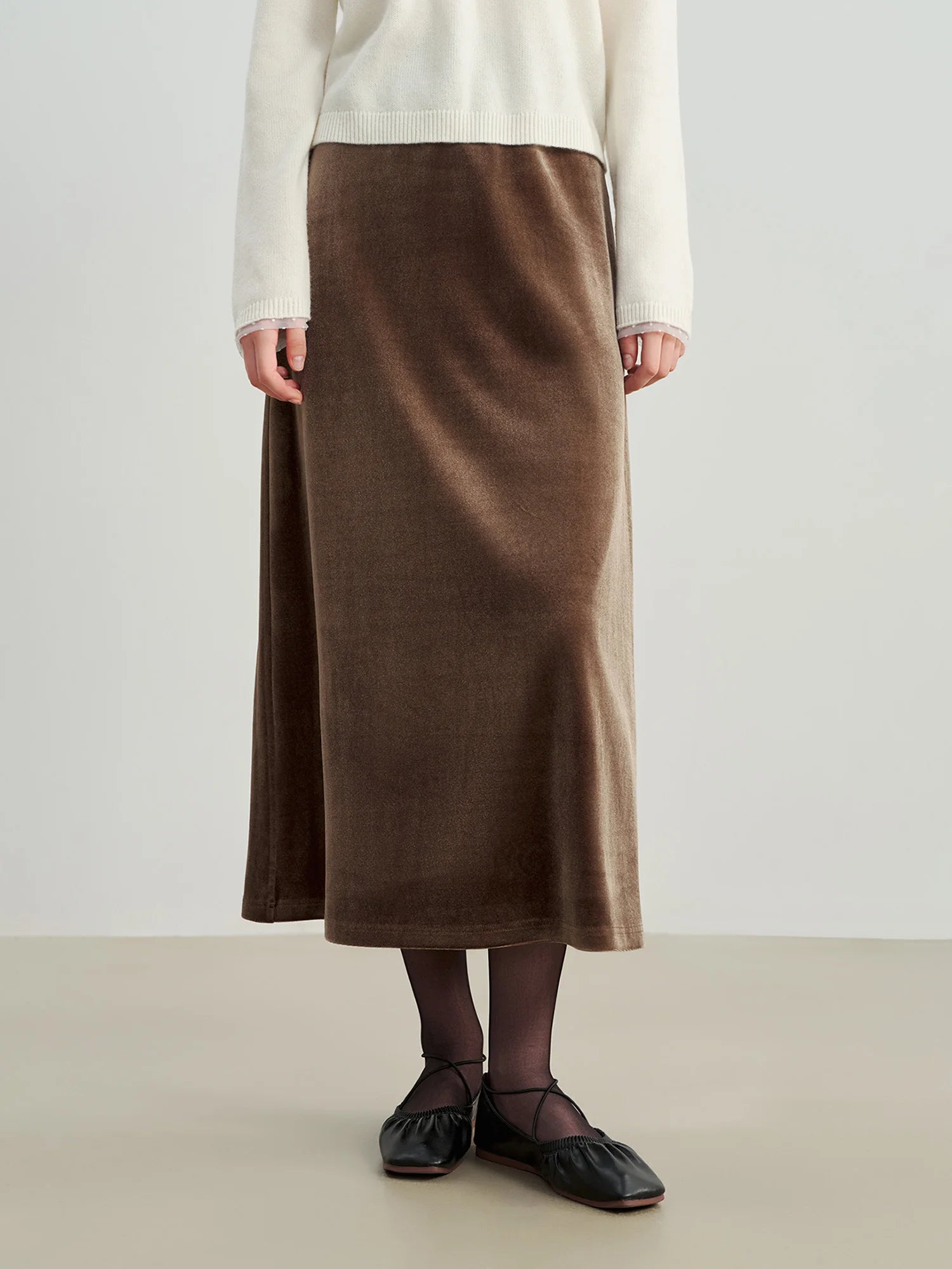 Casual A-Line Ankle-Length Stretch Dress