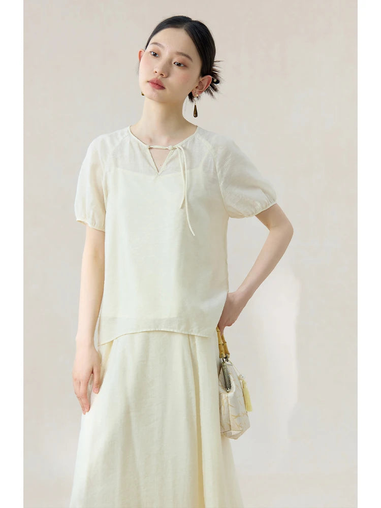 Casual V-Neck Loose Ankle-Length Summer Dress