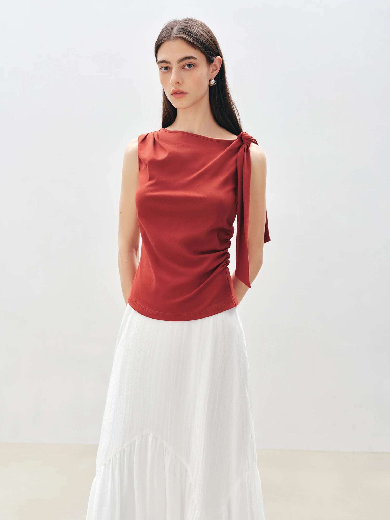 Essential Cotton Blend Sleeveless Top