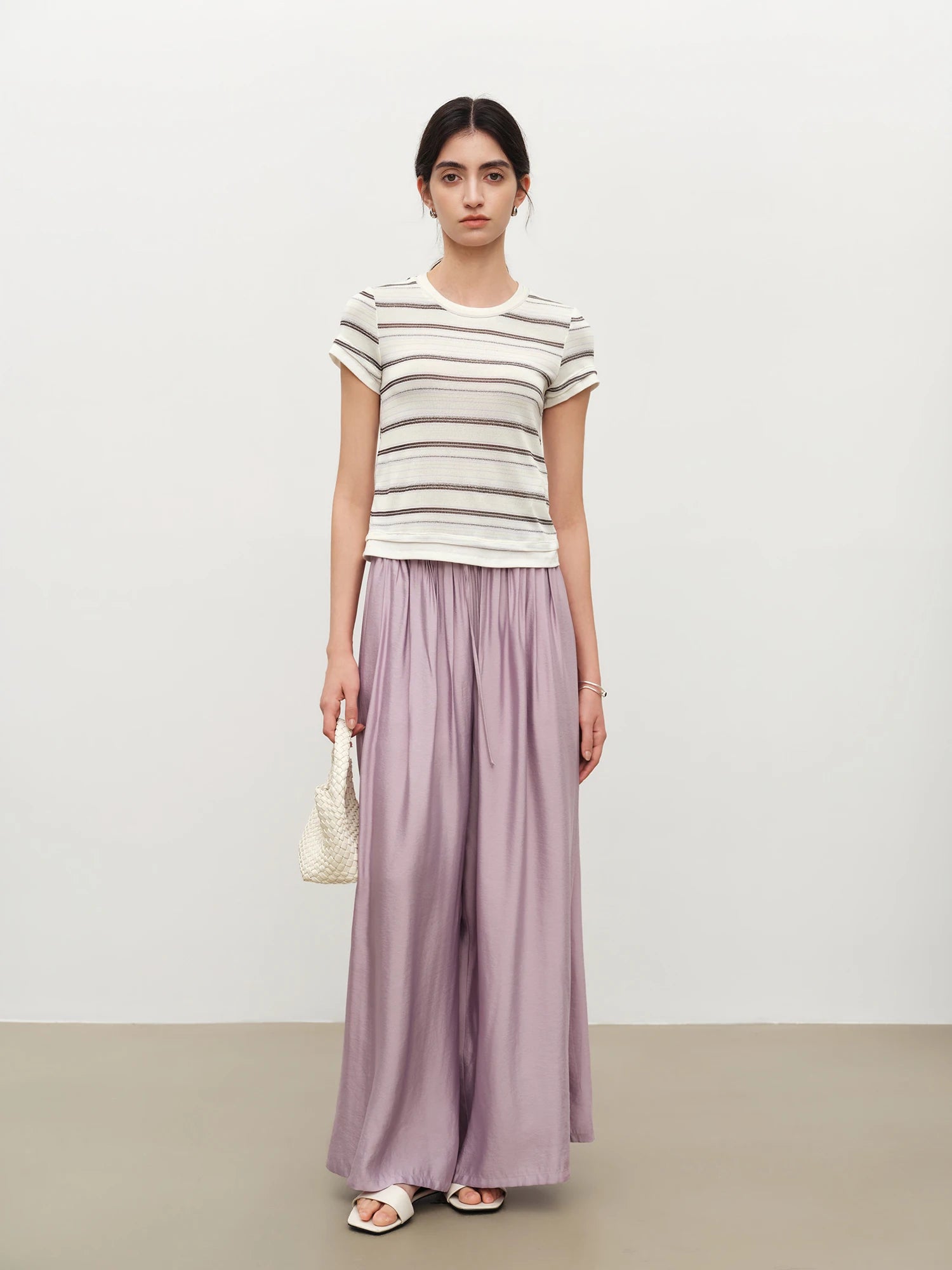 High-Waist Loose Fit Wide Leg Casual Pants