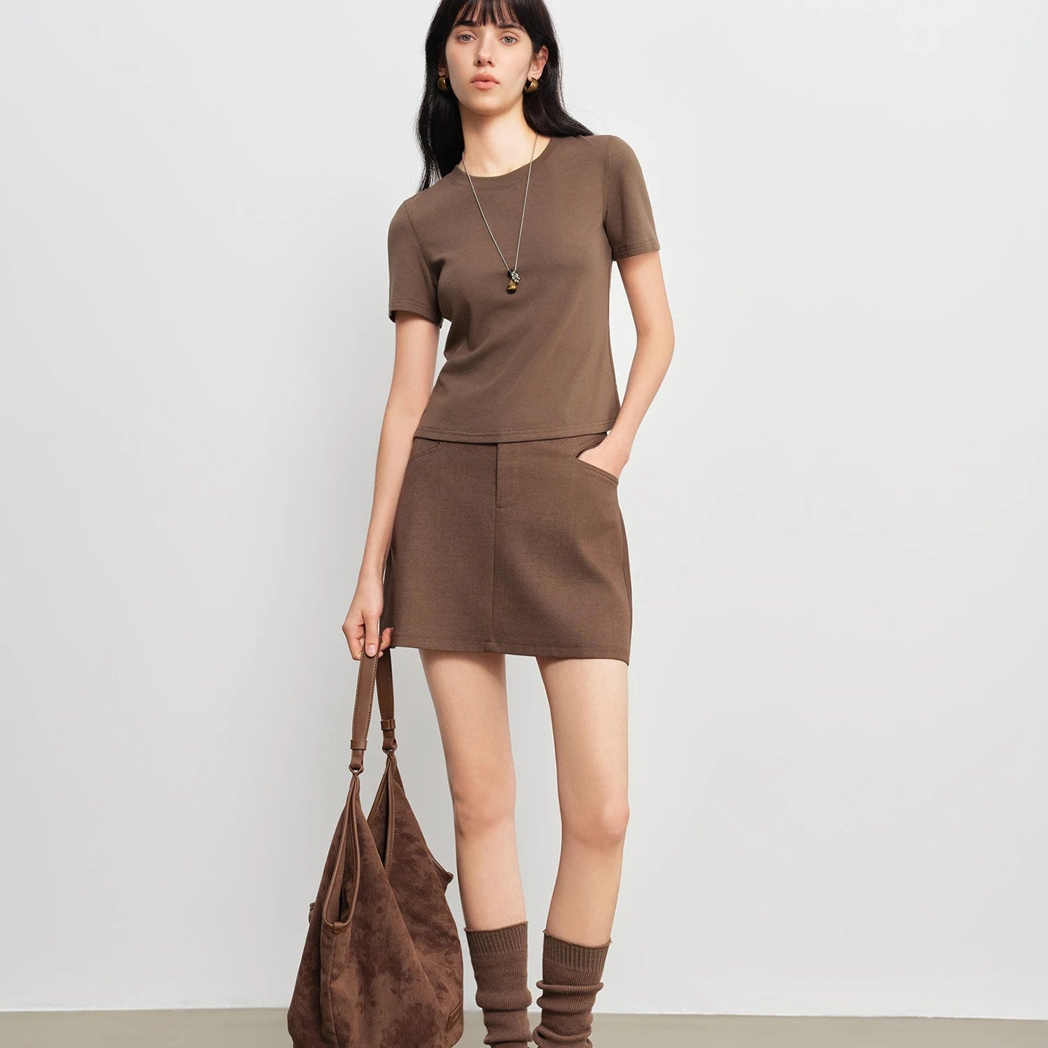 Soft Knit Slim Fit O-Neck T-Shirt