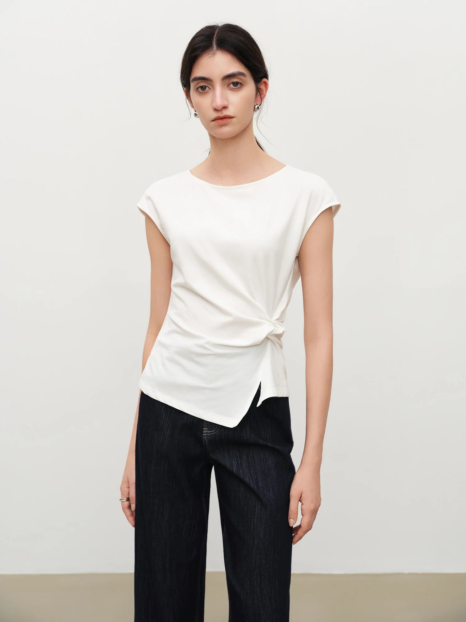 Classic Cotton Blend Short Sleeve Casual Tee