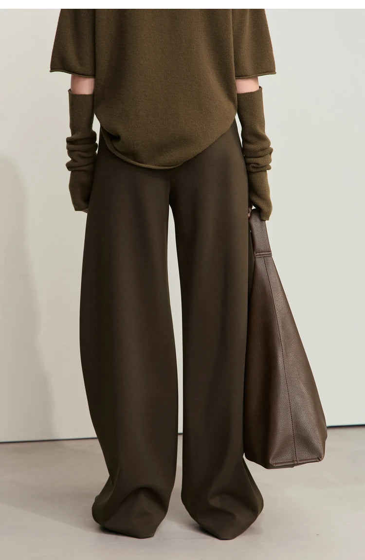Loose Fit Straight Leg Drawstring Pants