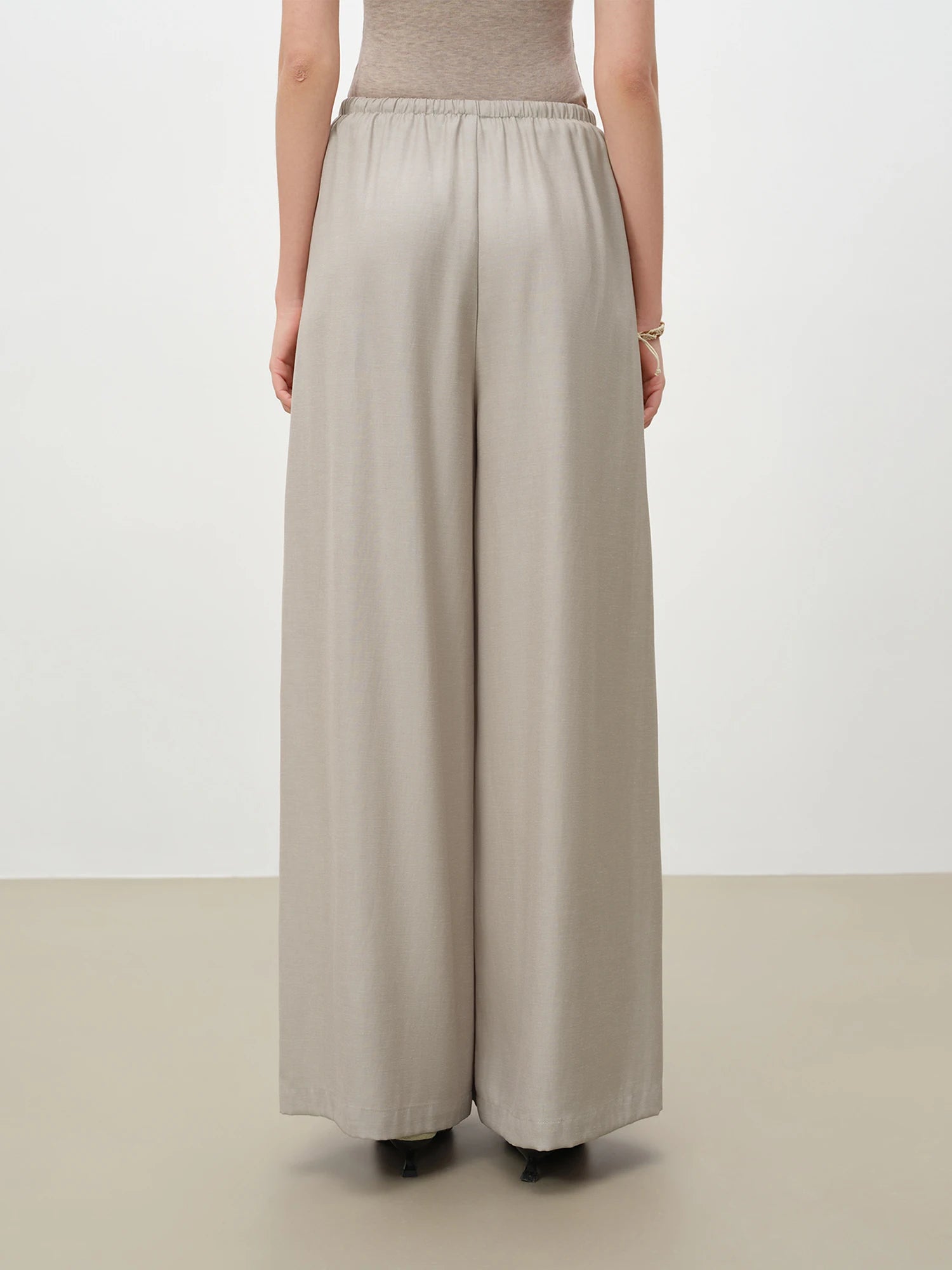 High-Waist Wide Leg Formal Commuting Pants