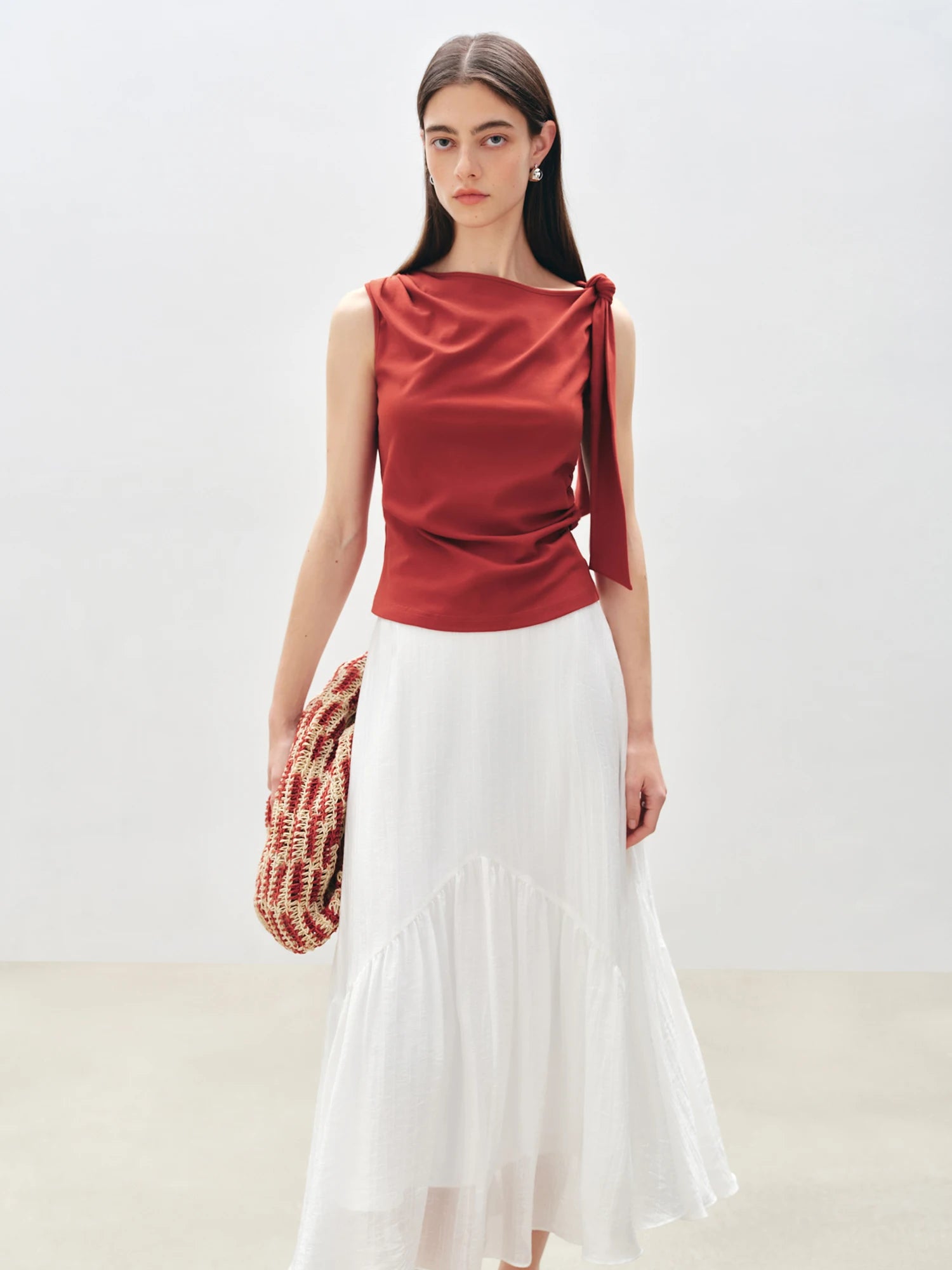 Essential Cotton Blend Sleeveless Top