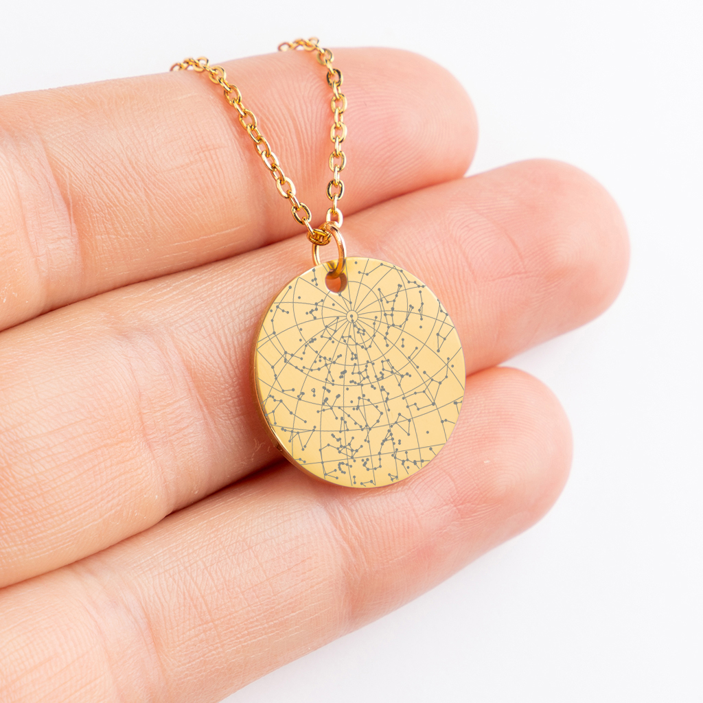 Star Map Necklace — Couple Set