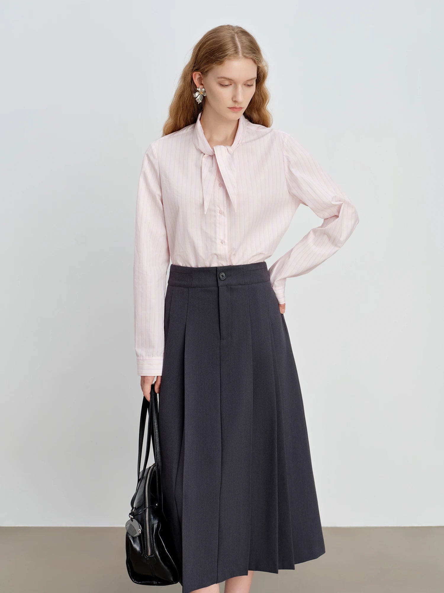 Striped Cotton Button-Up Shirt