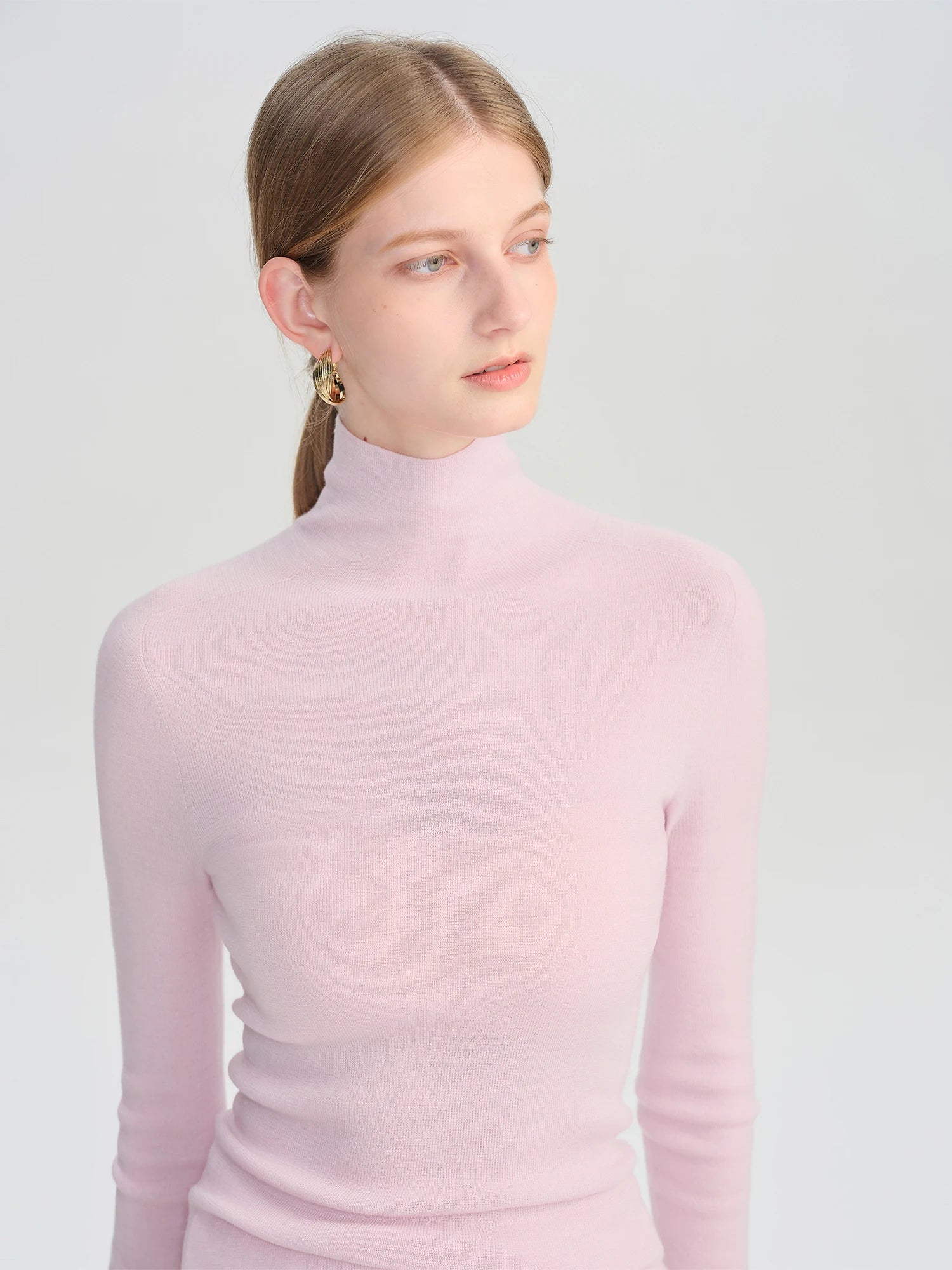 O-Neck Slim Fit 100% Sheep Wool Pullover Sweater Set