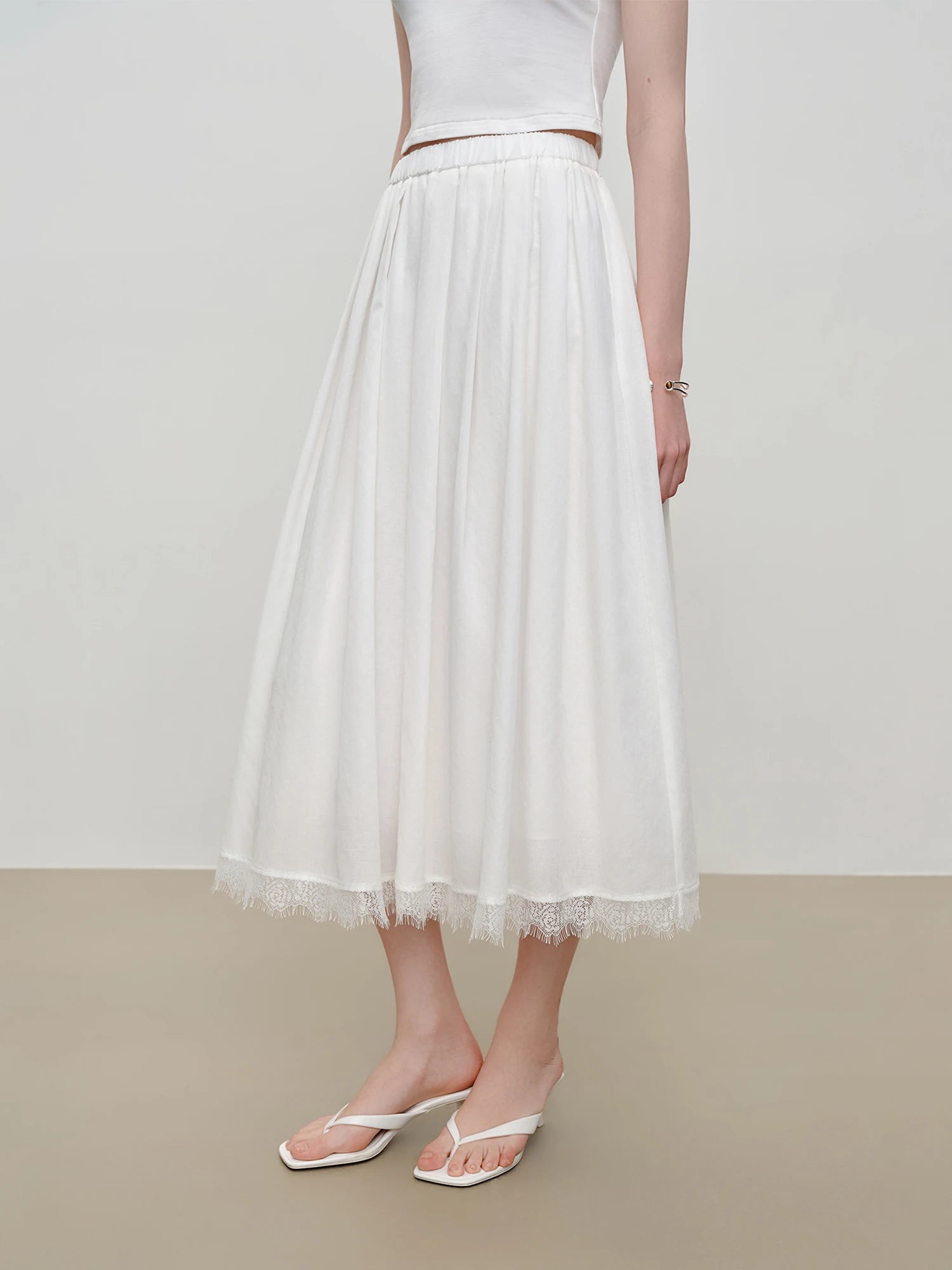 O-Neck Sleeveless A-Line Two-Piece Fashion Set