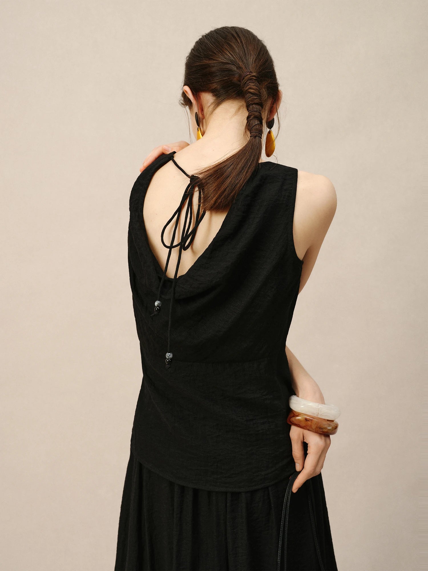 O-Neck Sleeveless A-Line Mid-Calf Casual Summer Set