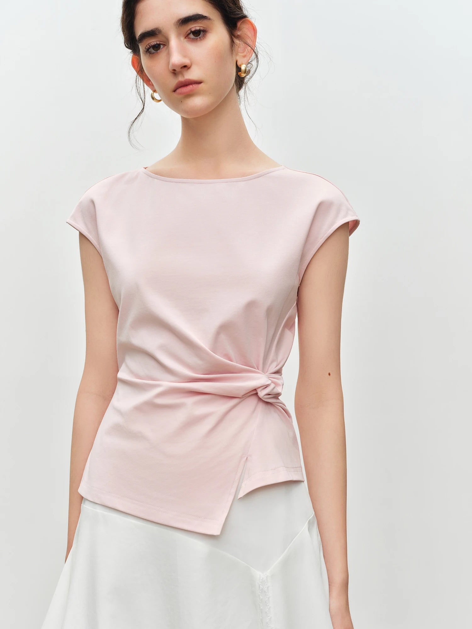 Classic Cotton Blend Short Sleeve Casual Tee