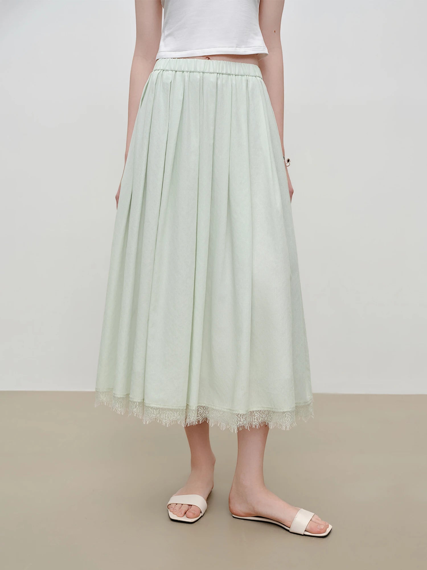 O-Neck Sleeveless A-Line Two-Piece Fashion Set