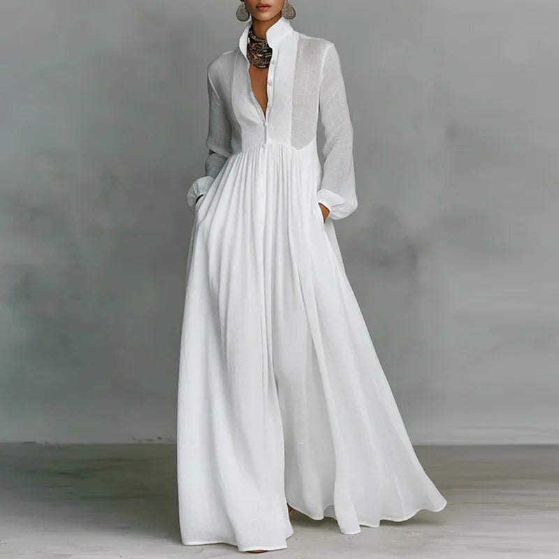 Elegant Floor-Length A-Line Maxi Dress