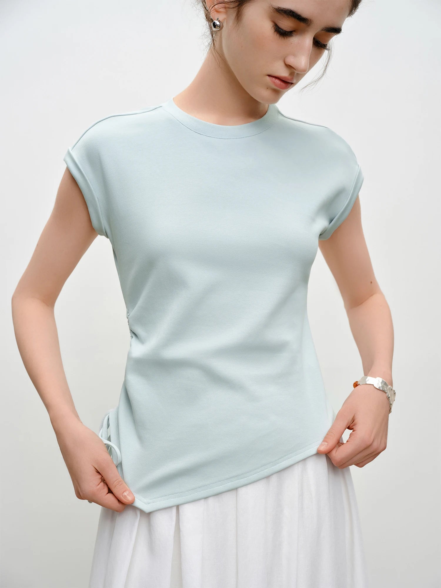 Premium Cotton Stretch Short Sleeve Casual Tee