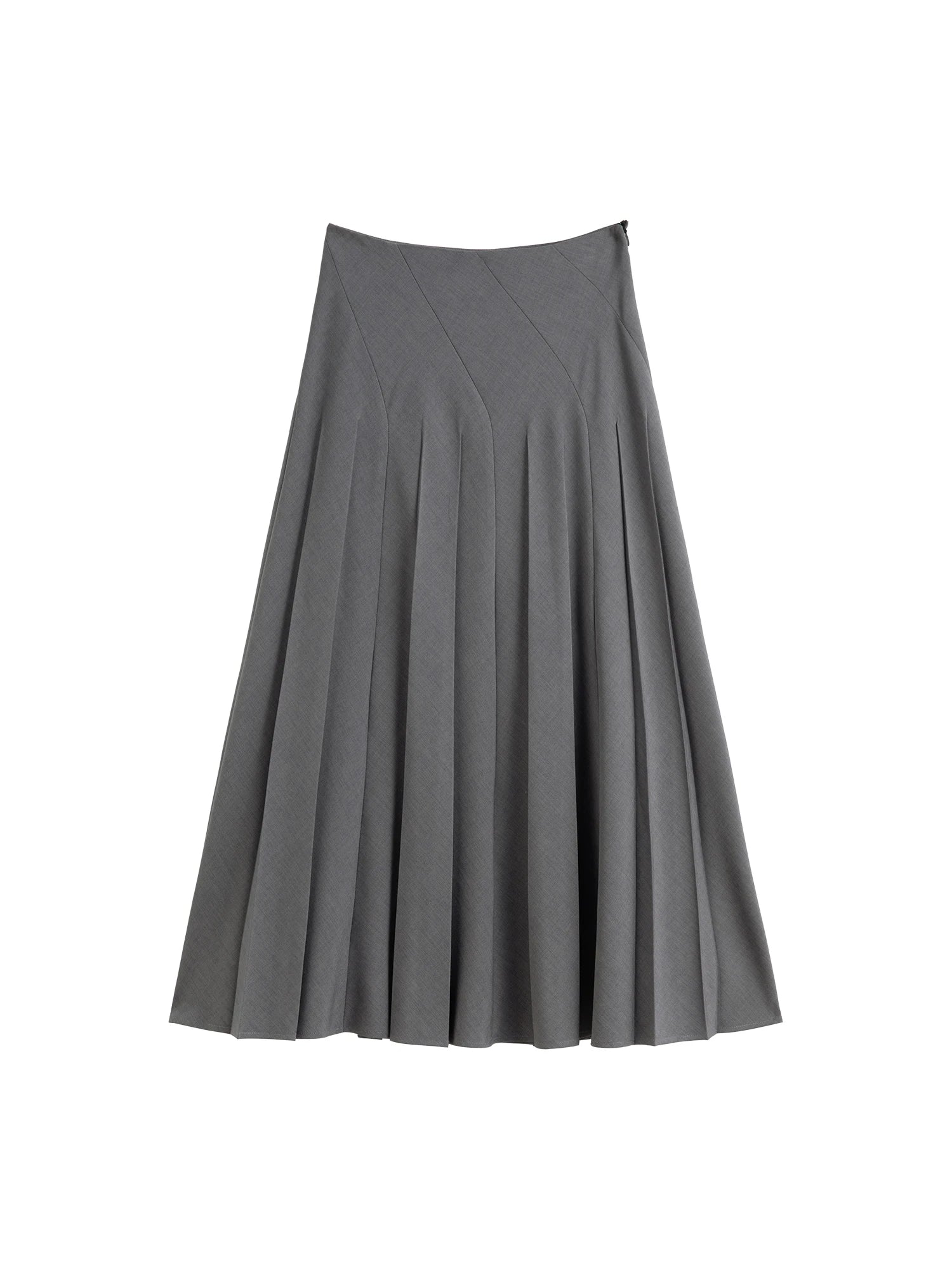 Asymmetrical Mid-Calf Office Lady Dress