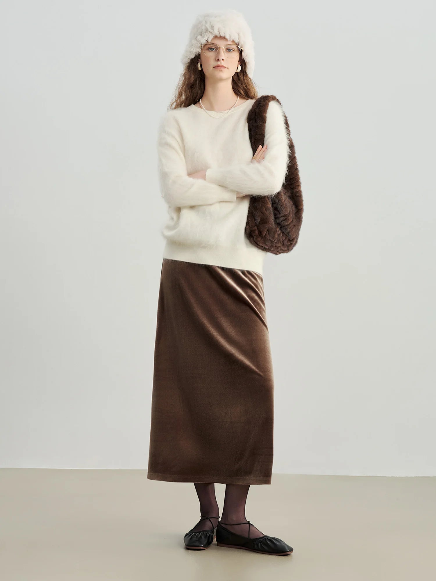 Casual A-Line Ankle-Length Stretch Dress