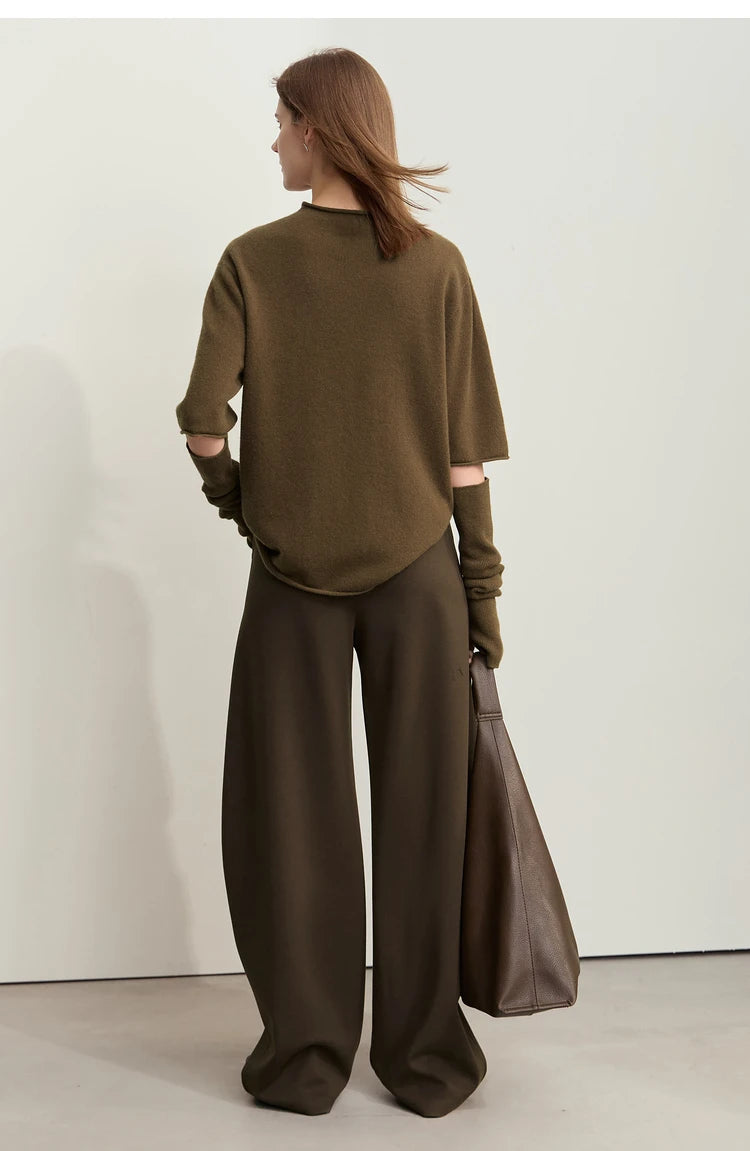 Loose Fit Straight Leg Drawstring Pants