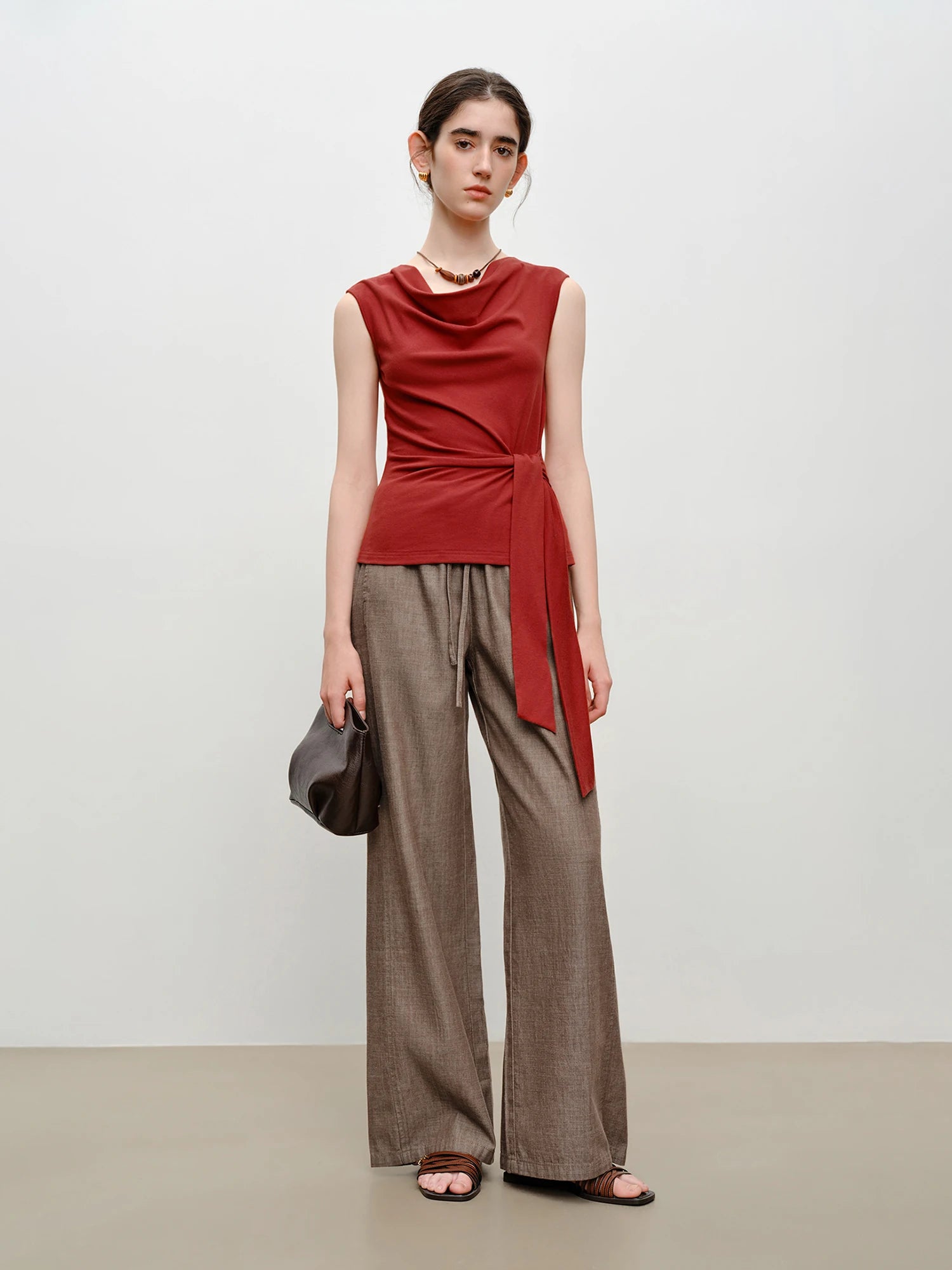 V-Neck Sleeveless Office Casual Knit Top