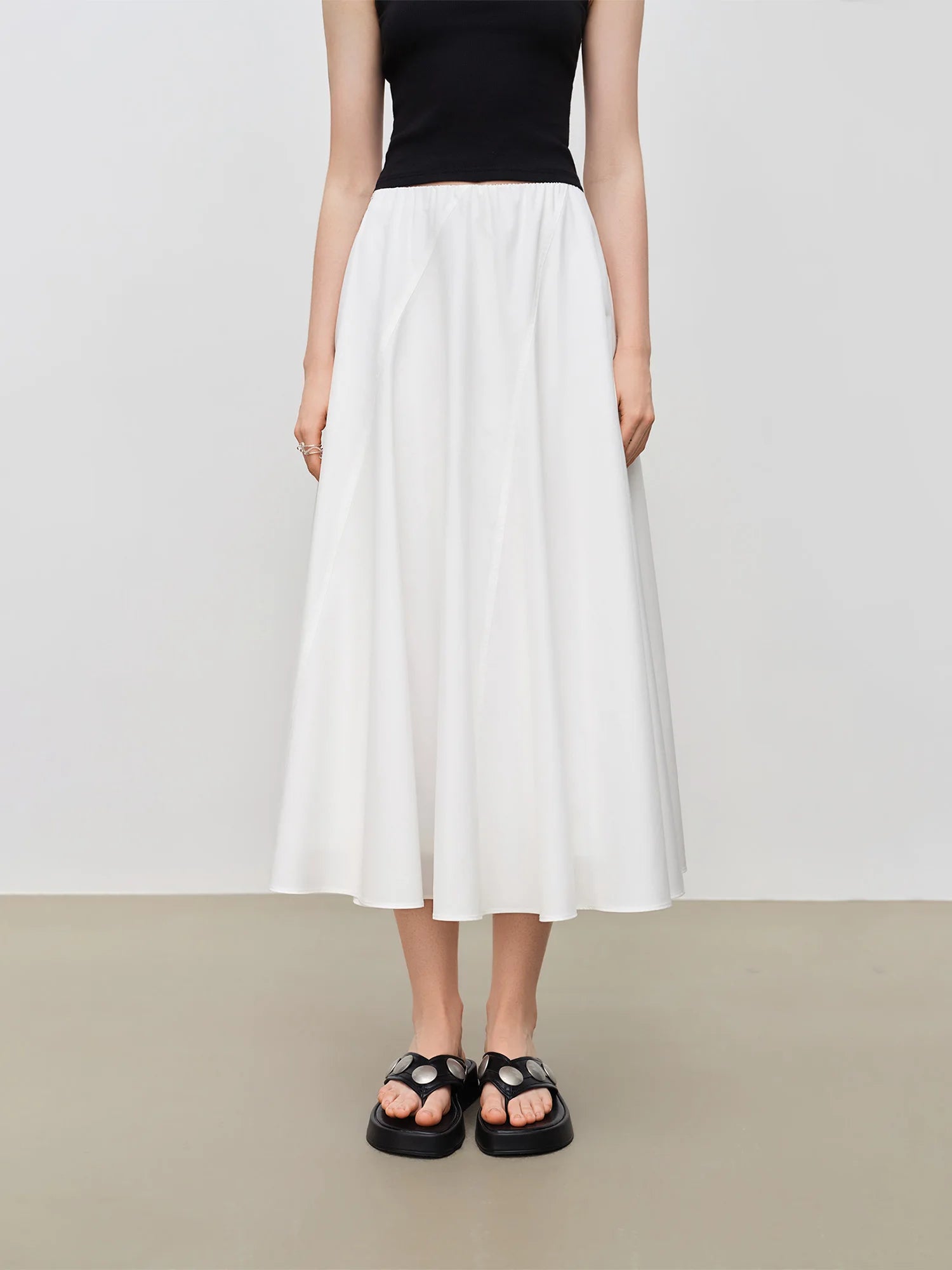 Empire Waist Ankle-Length A-Line Casual Dress
