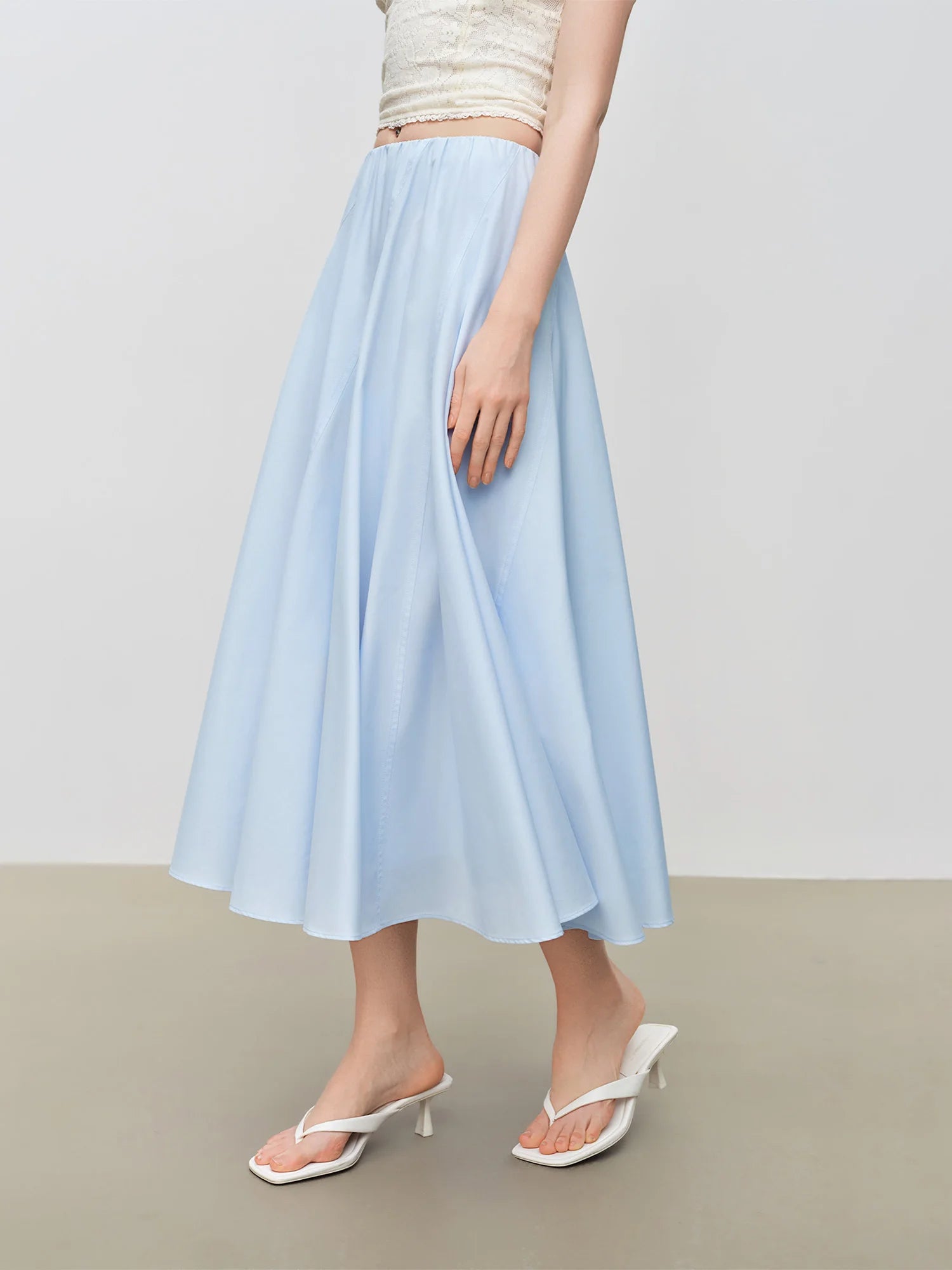 Empire Waist Ankle-Length A-Line Casual Dress