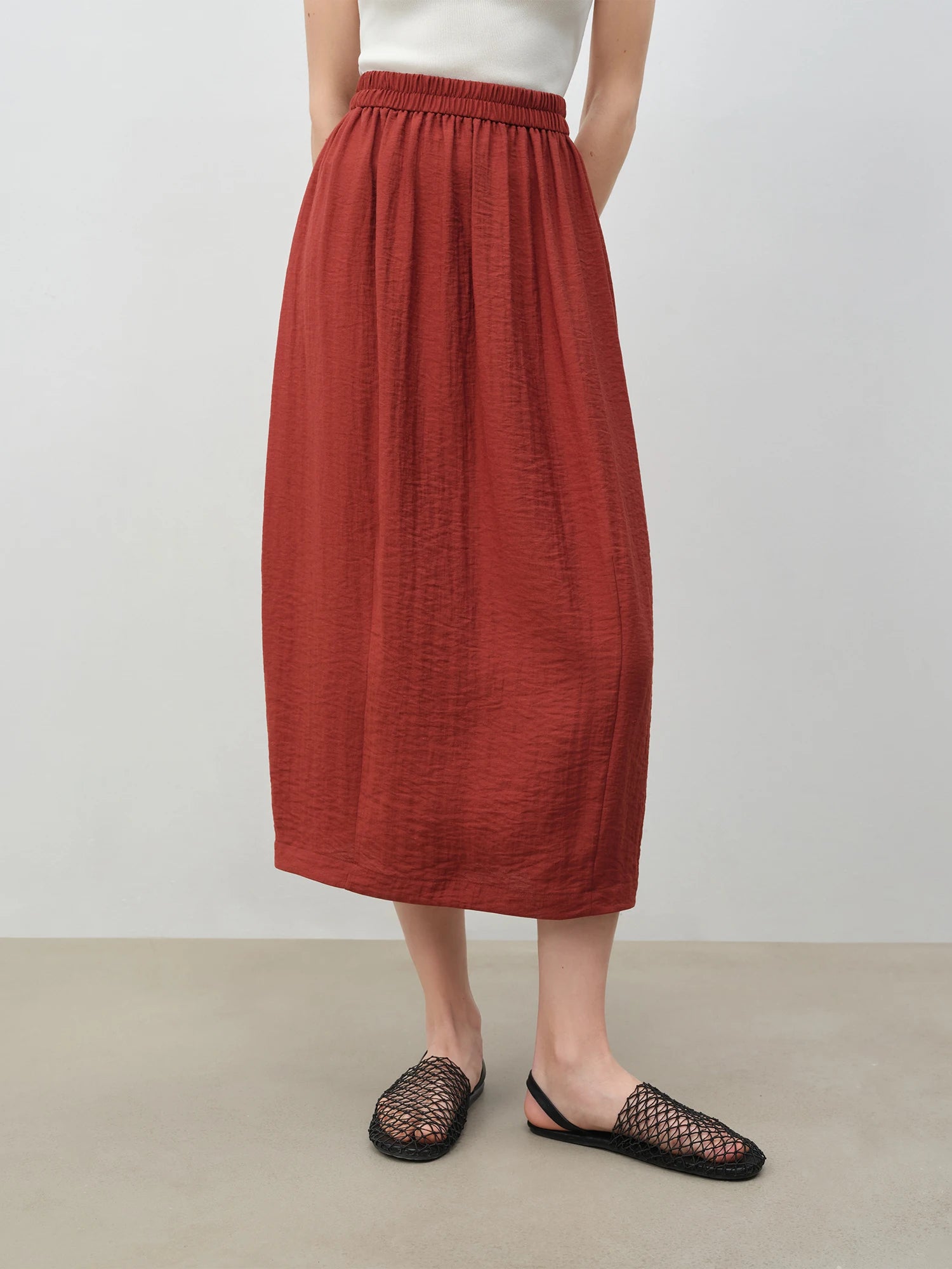 O-Neck Sleeveless A-Line Mid-Calf Casual Summer Set