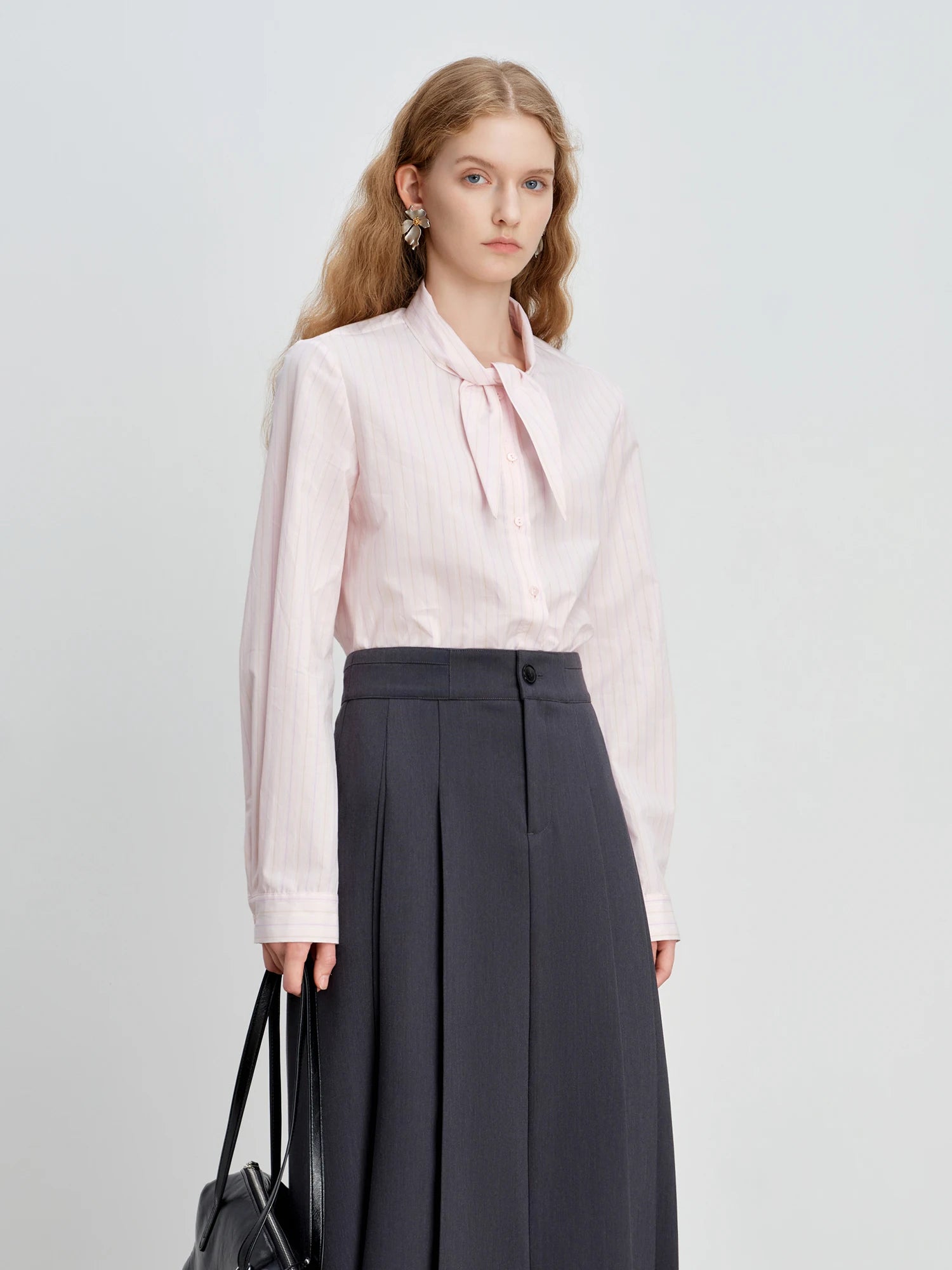 Striped Cotton Button-Up Shirt