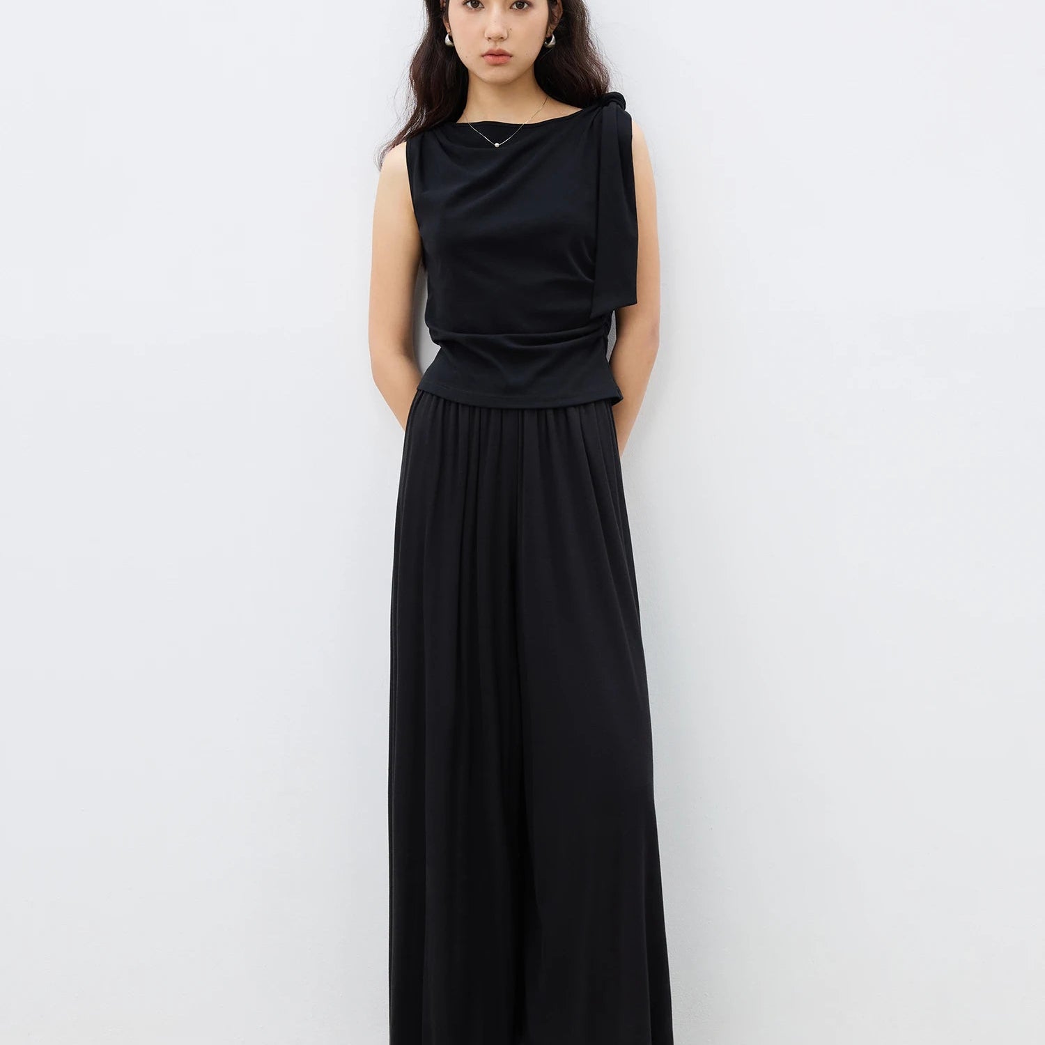 Essential Cotton Blend Sleeveless Top