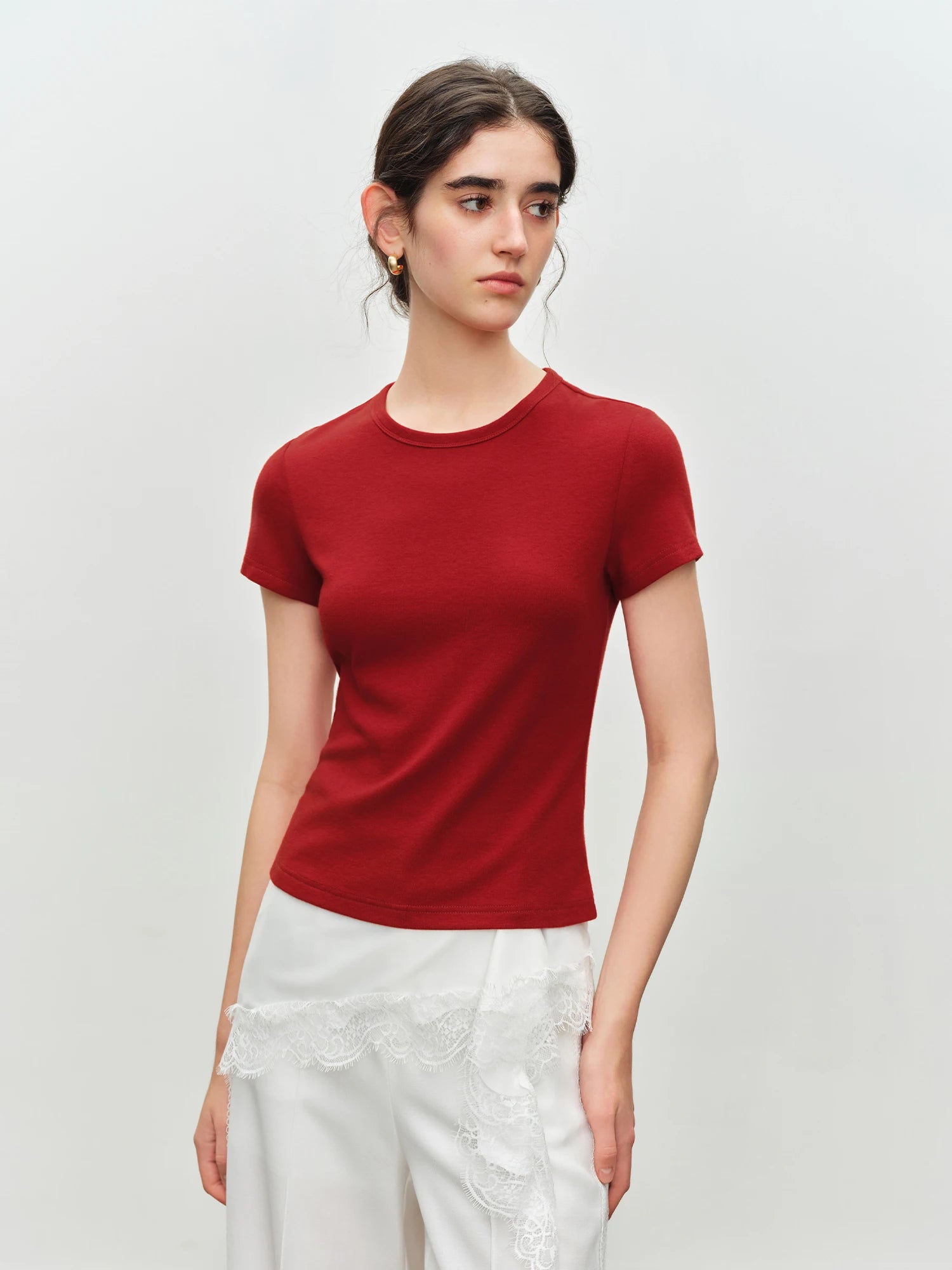 Classic O-Neck Short Sleeve Casual Tee