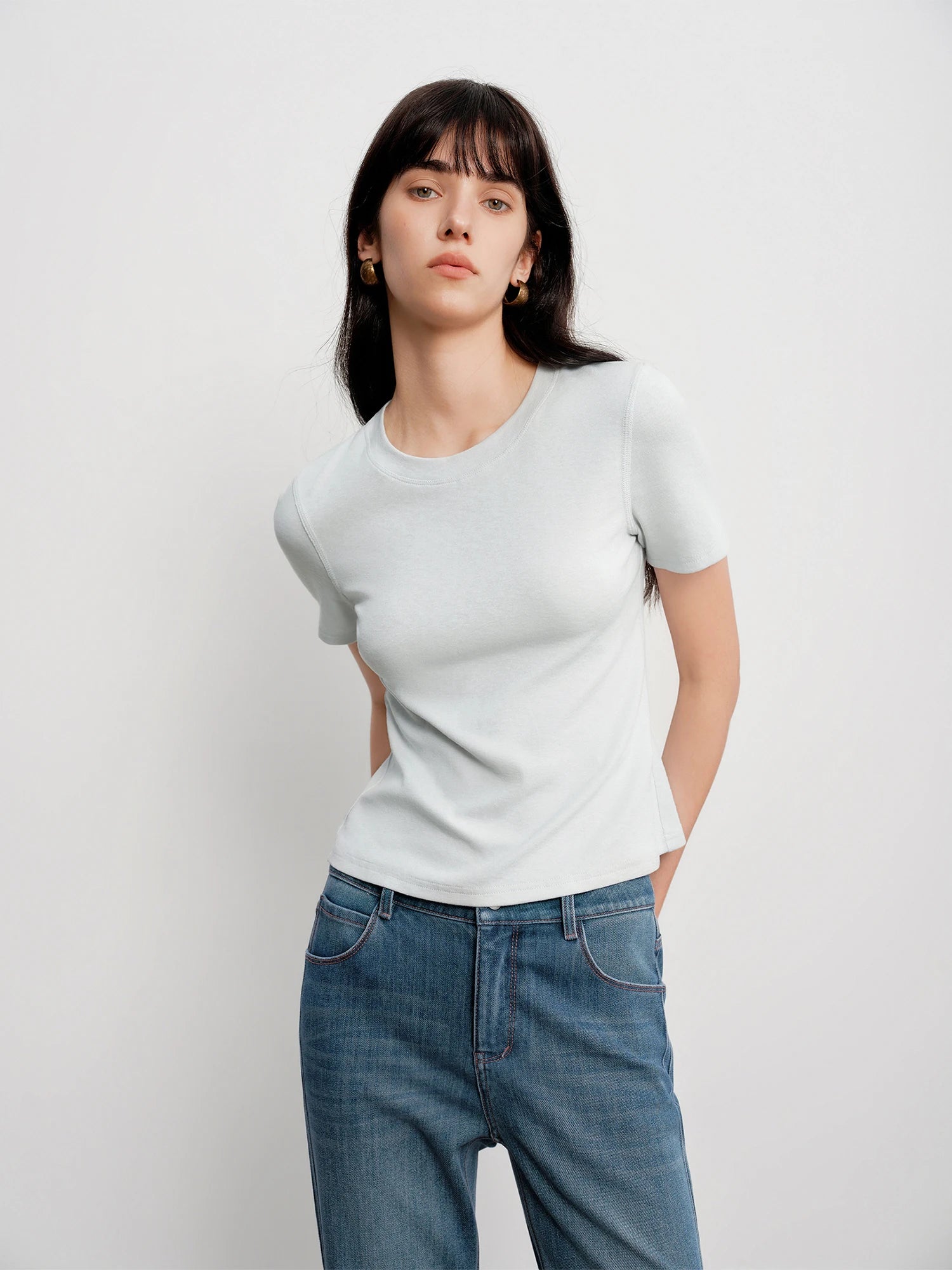 Soft Knit Slim Fit O-Neck T-Shirt