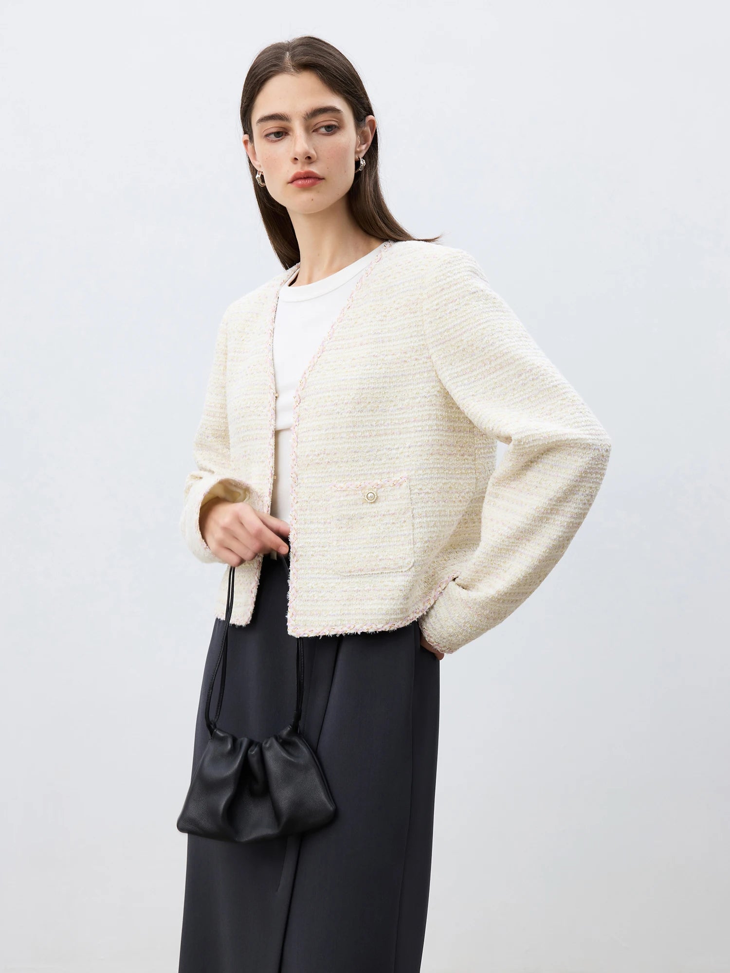 V-Neck Single-Breasted Lightweight Casual Summer Jacket