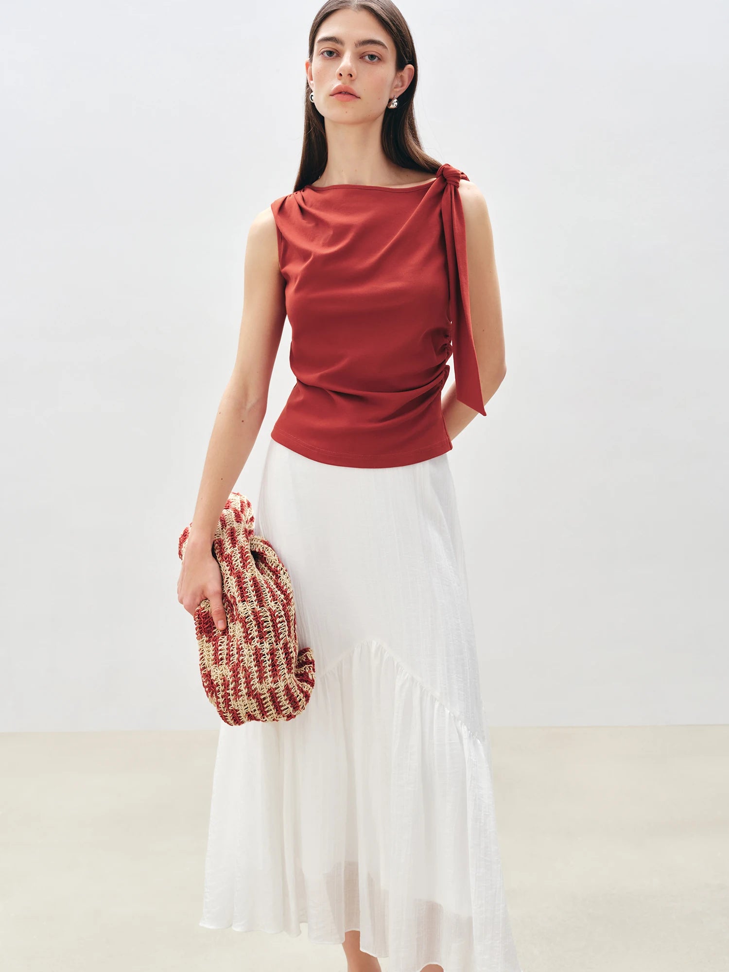 Essential Cotton Blend Sleeveless Top