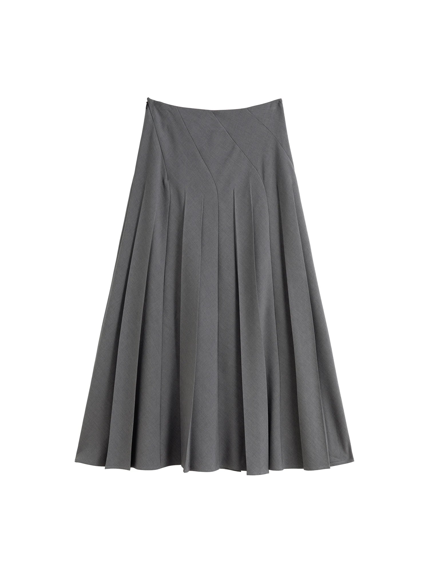 Asymmetrical Mid-Calf Office Lady Dress