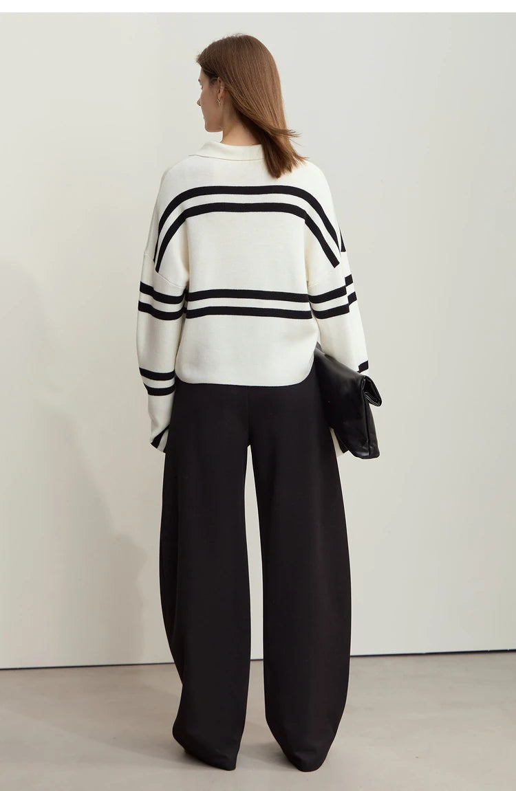 Loose Fit Straight Leg Drawstring Pants