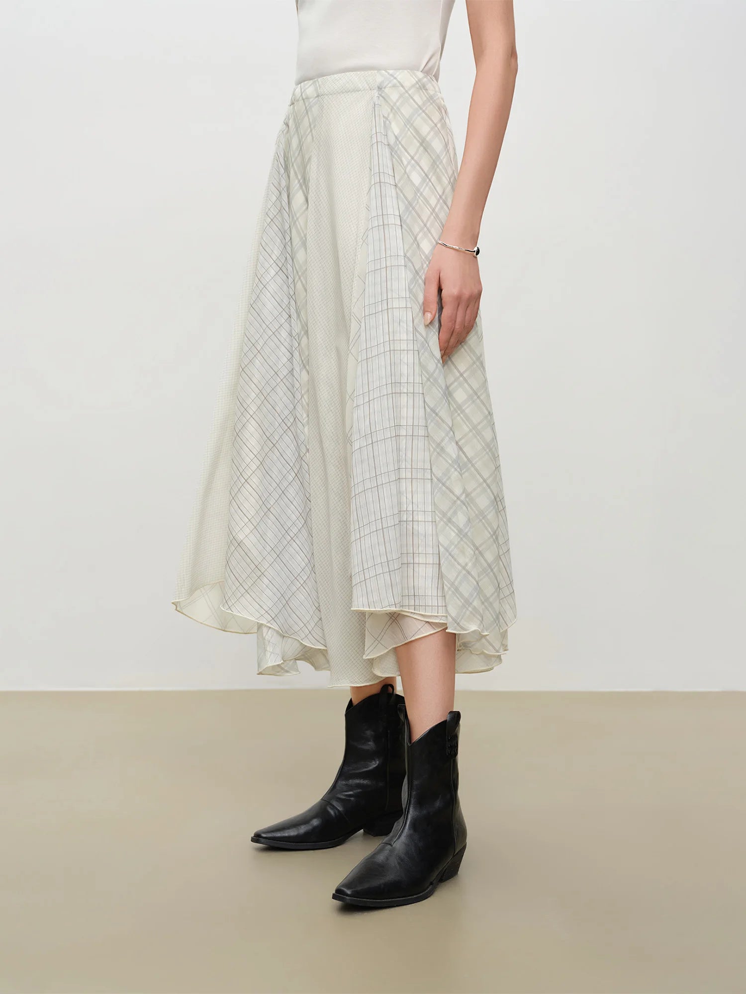 Elegant A-Line Mid-Calf Dress