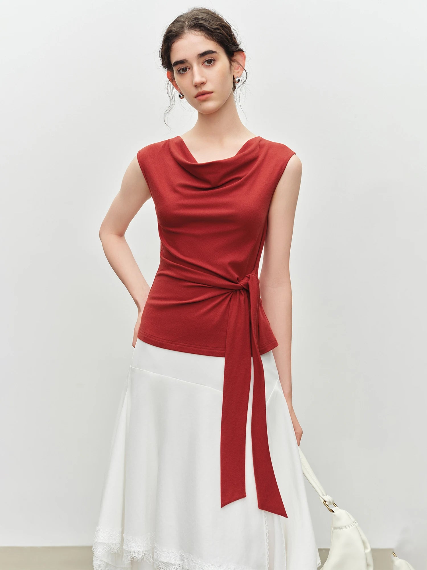 V-Neck Sleeveless Office Casual Knit Top