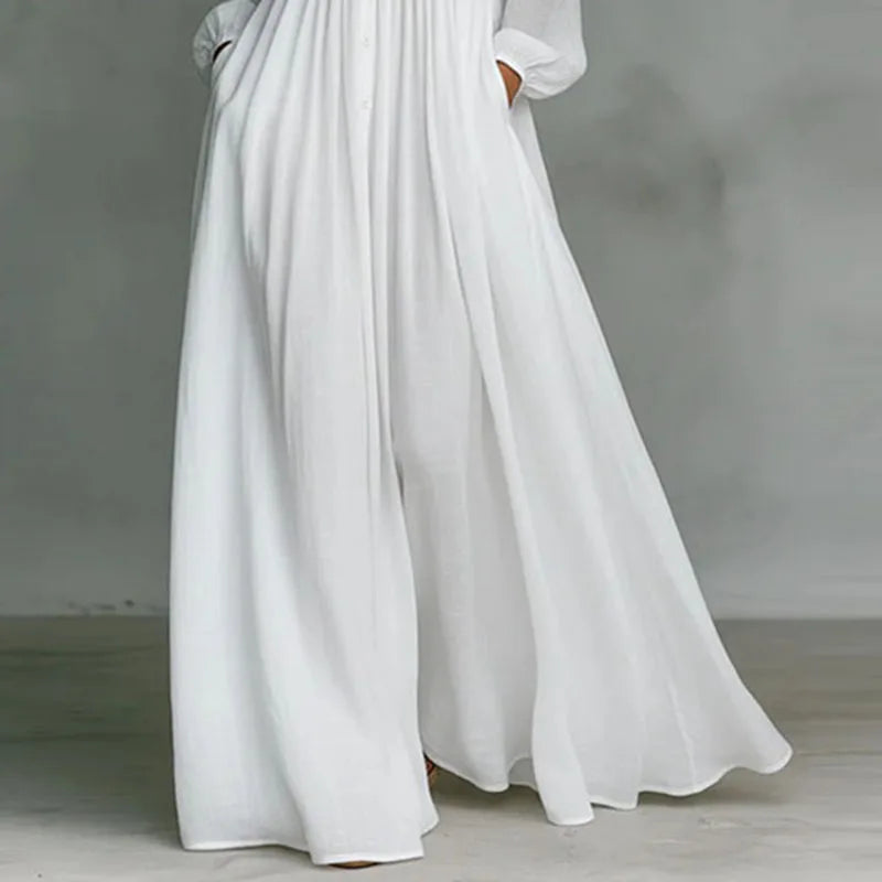Elegant Floor-Length A-Line Maxi Dress