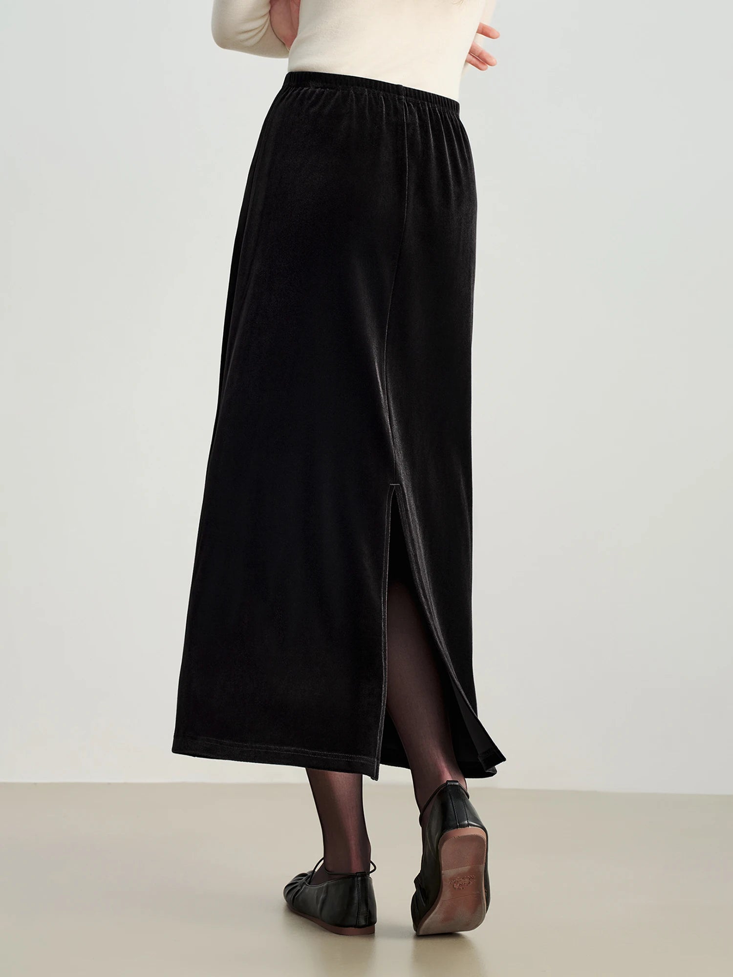 Casual A-Line Ankle-Length Stretch Dress