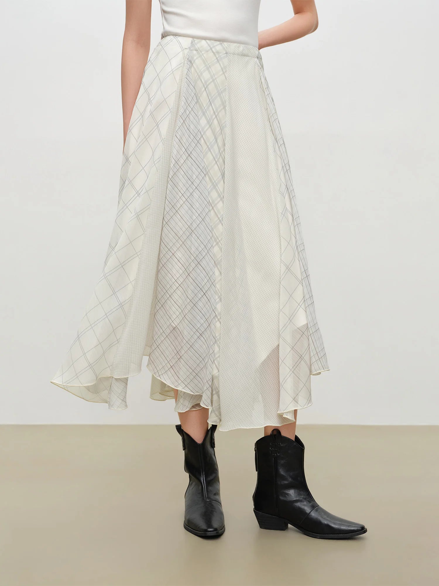 Elegant A-Line Mid-Calf Dress