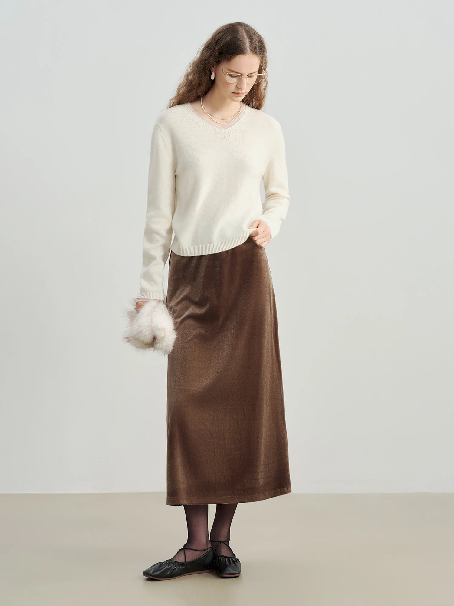 Casual A-Line Ankle-Length Stretch Dress