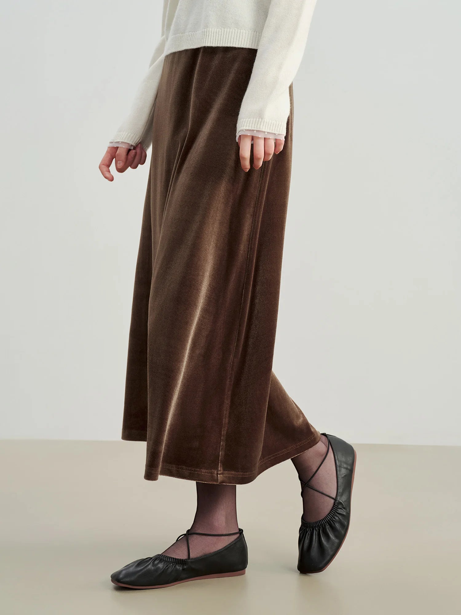 Casual A-Line Ankle-Length Stretch Dress