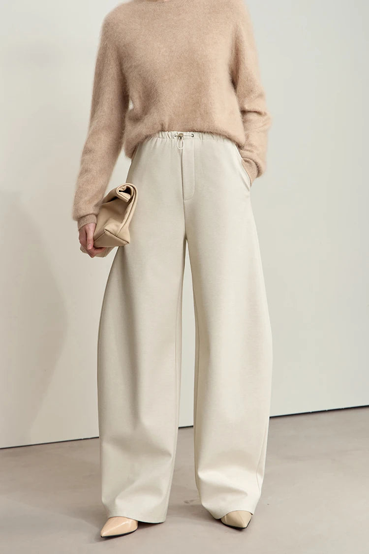 Loose Fit Straight Leg Drawstring Pants