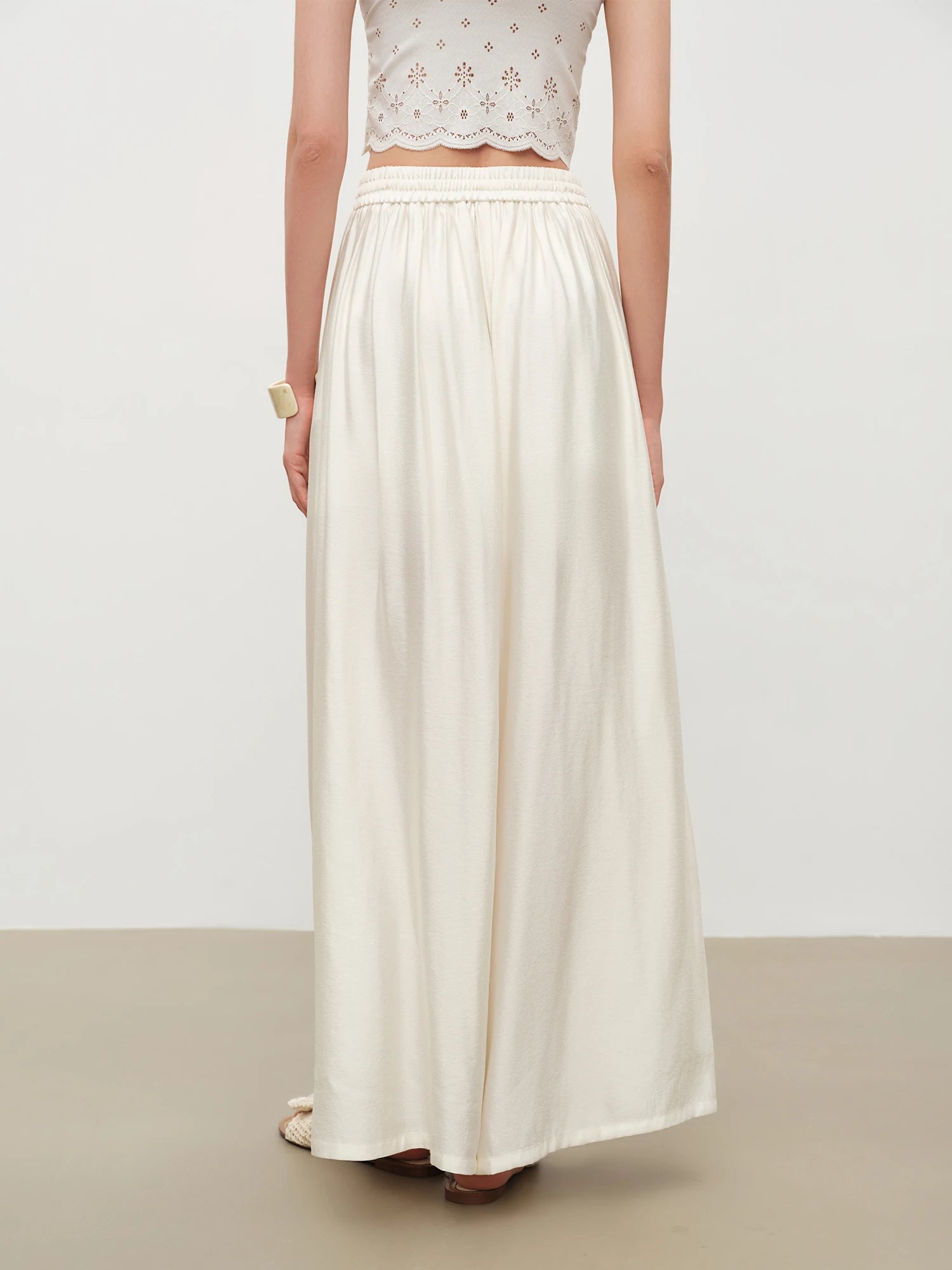 High-Waist Loose Fit Wide Leg Casual Pants
