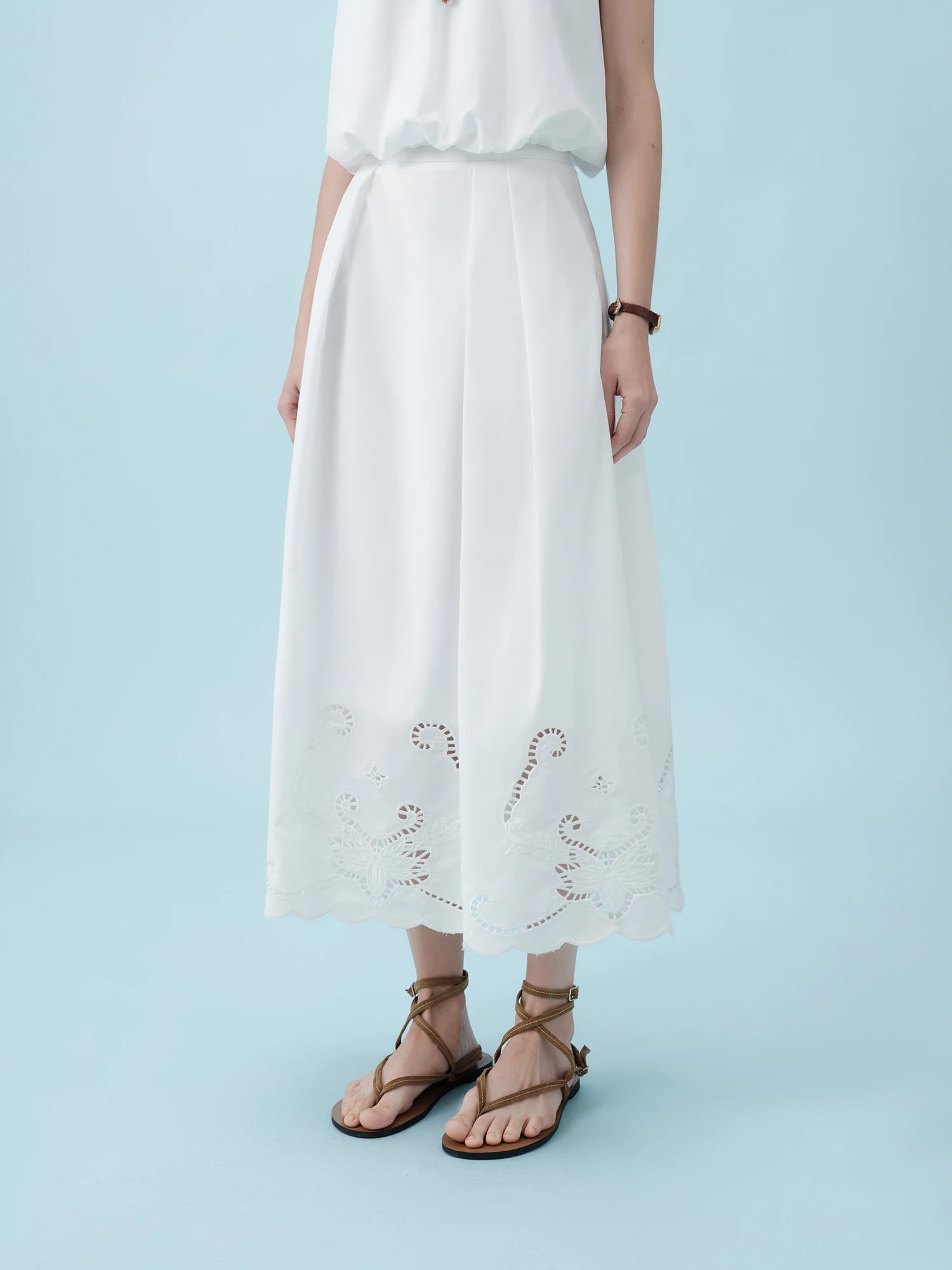 O-Neck Sleeveless Loose Ankle-Length Casual Two-Piece Set