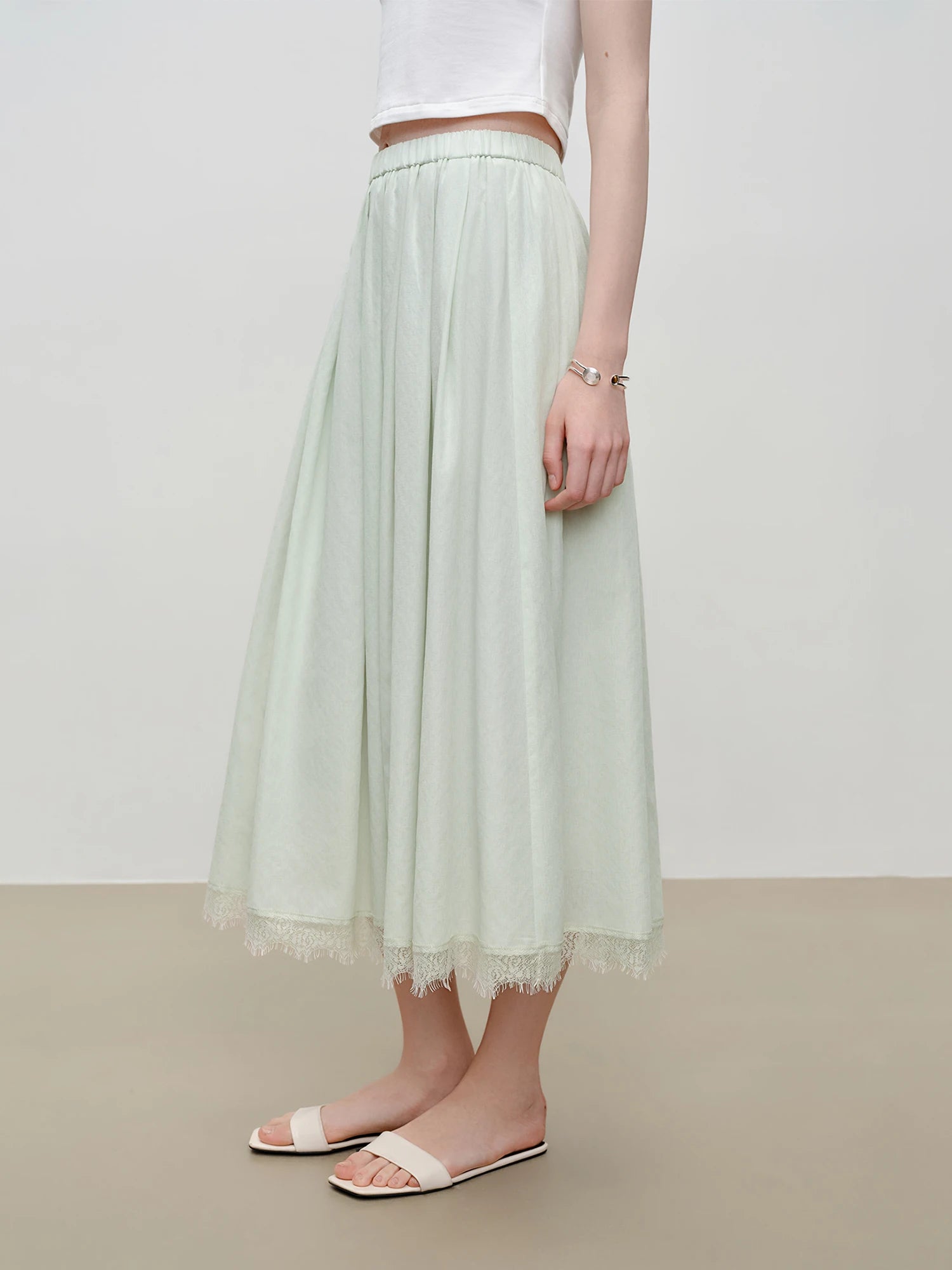 O-Neck Sleeveless A-Line Two-Piece Fashion Set