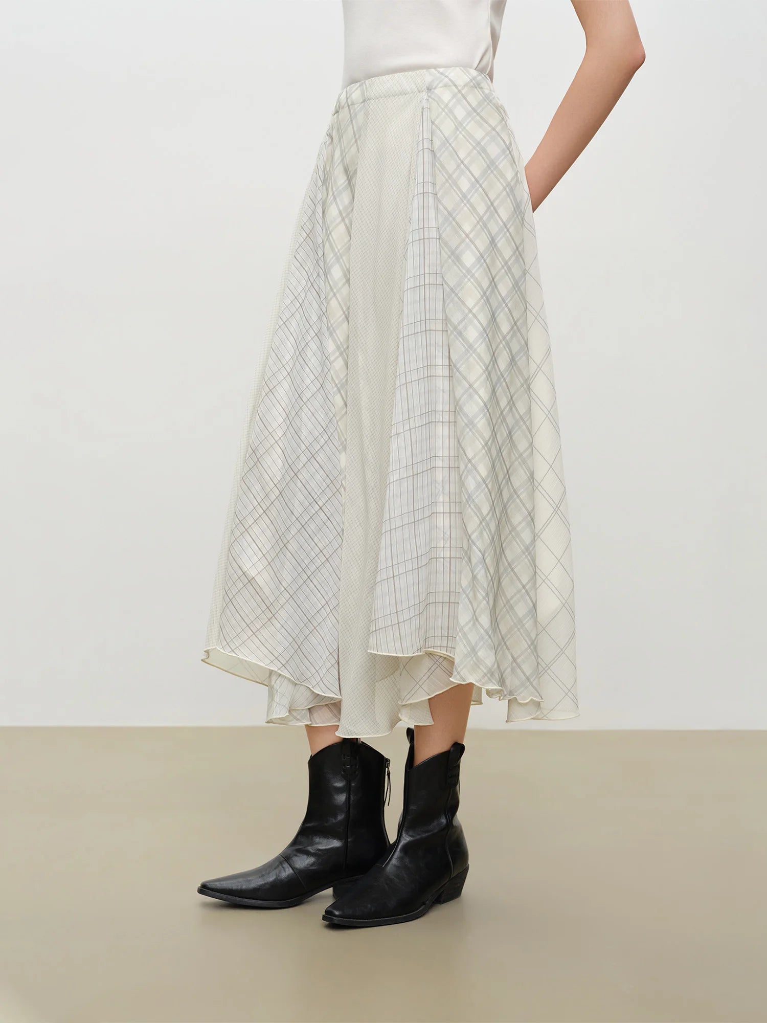 Elegant A-Line Mid-Calf Dress